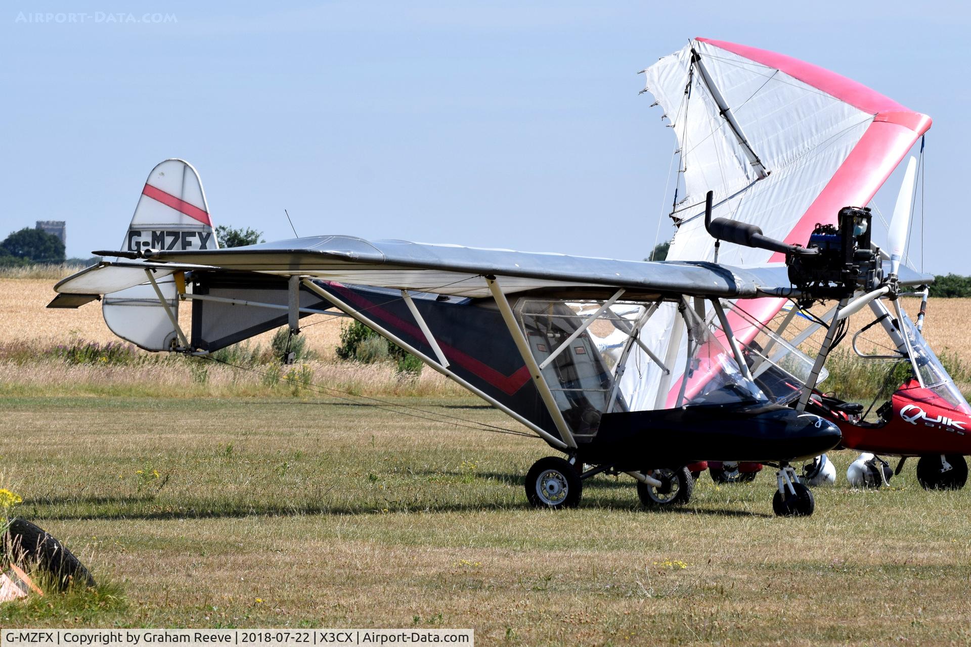 G-MZFX, 1997 Pegasus Cyclone AX2000 C/N 7322, Parked at Northrepps.