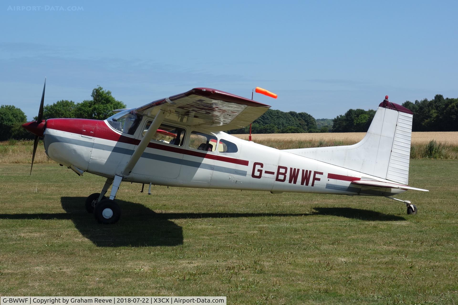 G-BWWF, 1962 Cessna 185A Skywagon C/N 185-0240, Parked at Northrepps.