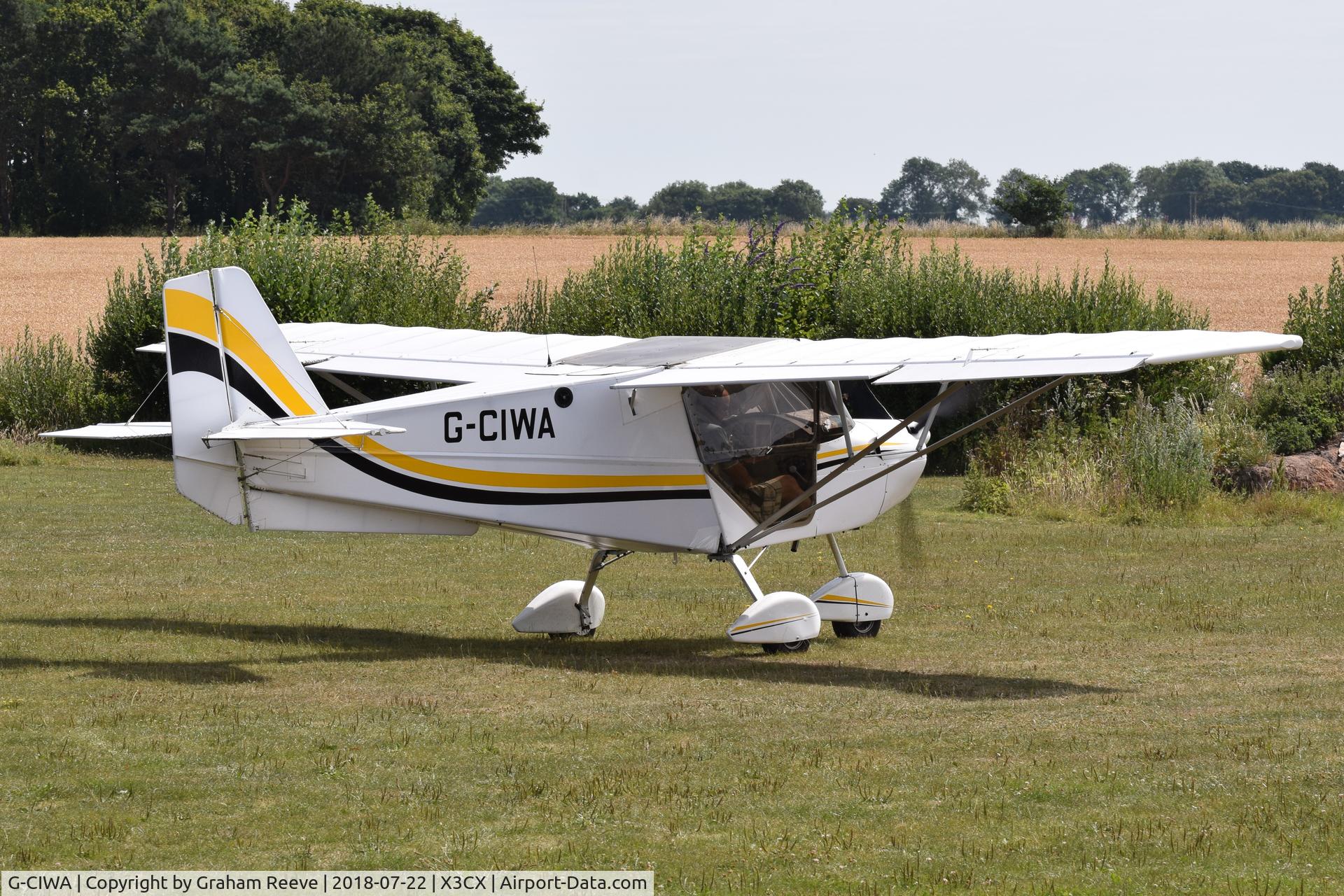 G-CIWA, 2015 Best Off SkyRanger Swift 912(1) C/N BMAA/HB/616, About to depart from Northrepps.