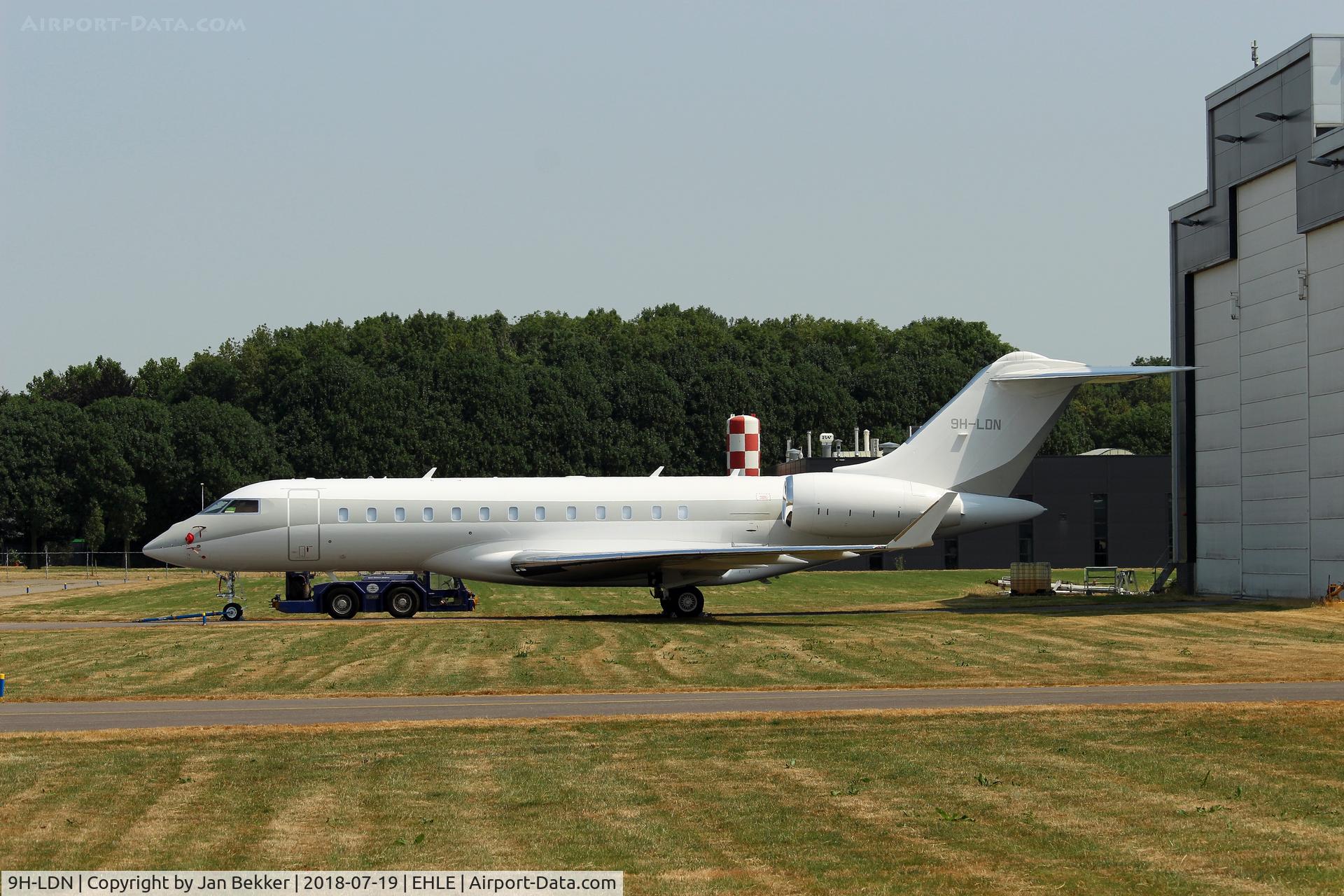 9H-LDN, 2016 Bombardier BD-700-1A10 Global 6000 C/N 9754, Now in its new livery
