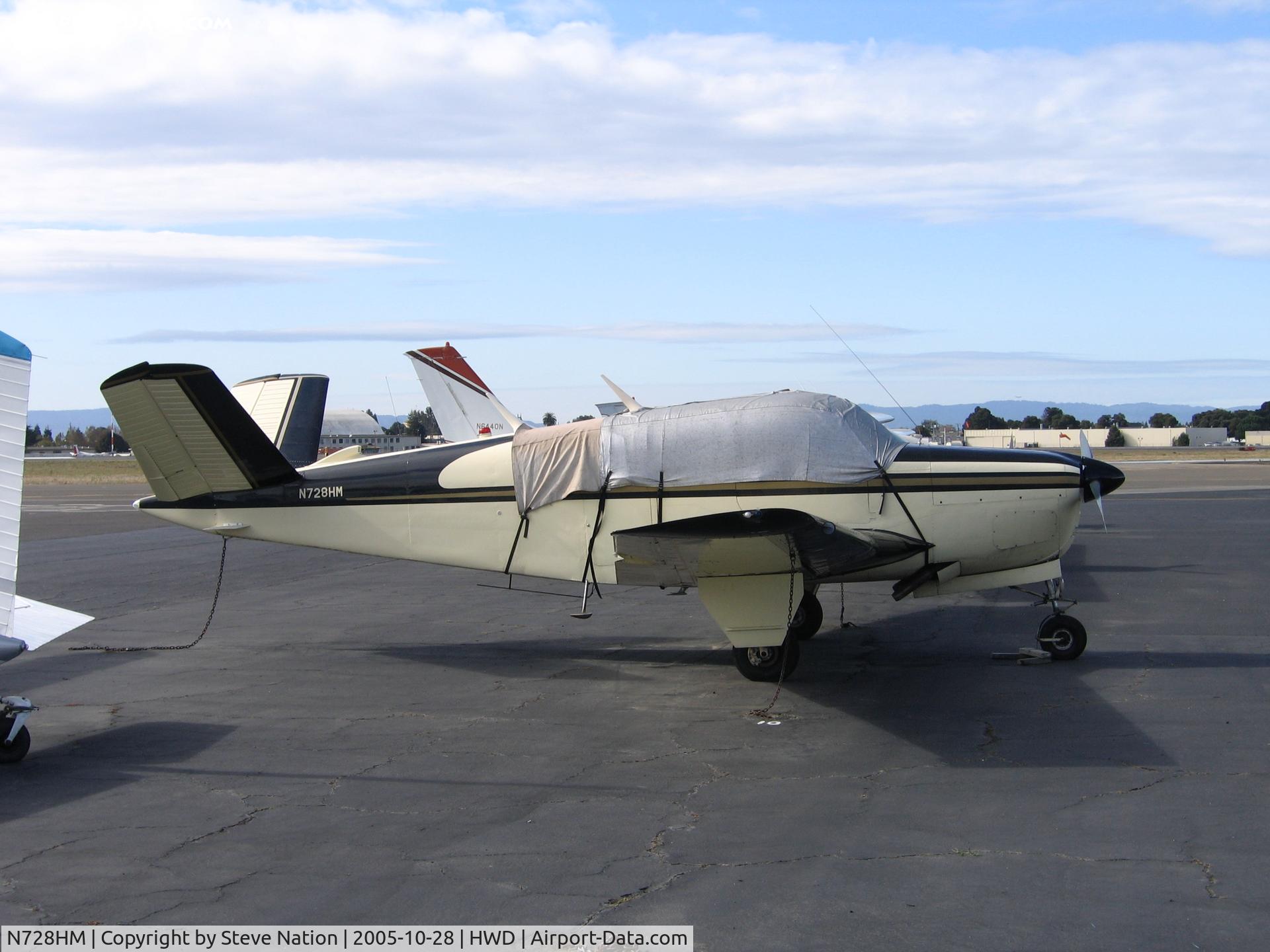 N728HM, 1951 Beech C35 Bonanza C/N D-2983, 1951 Beech C35B at Hayward, CA