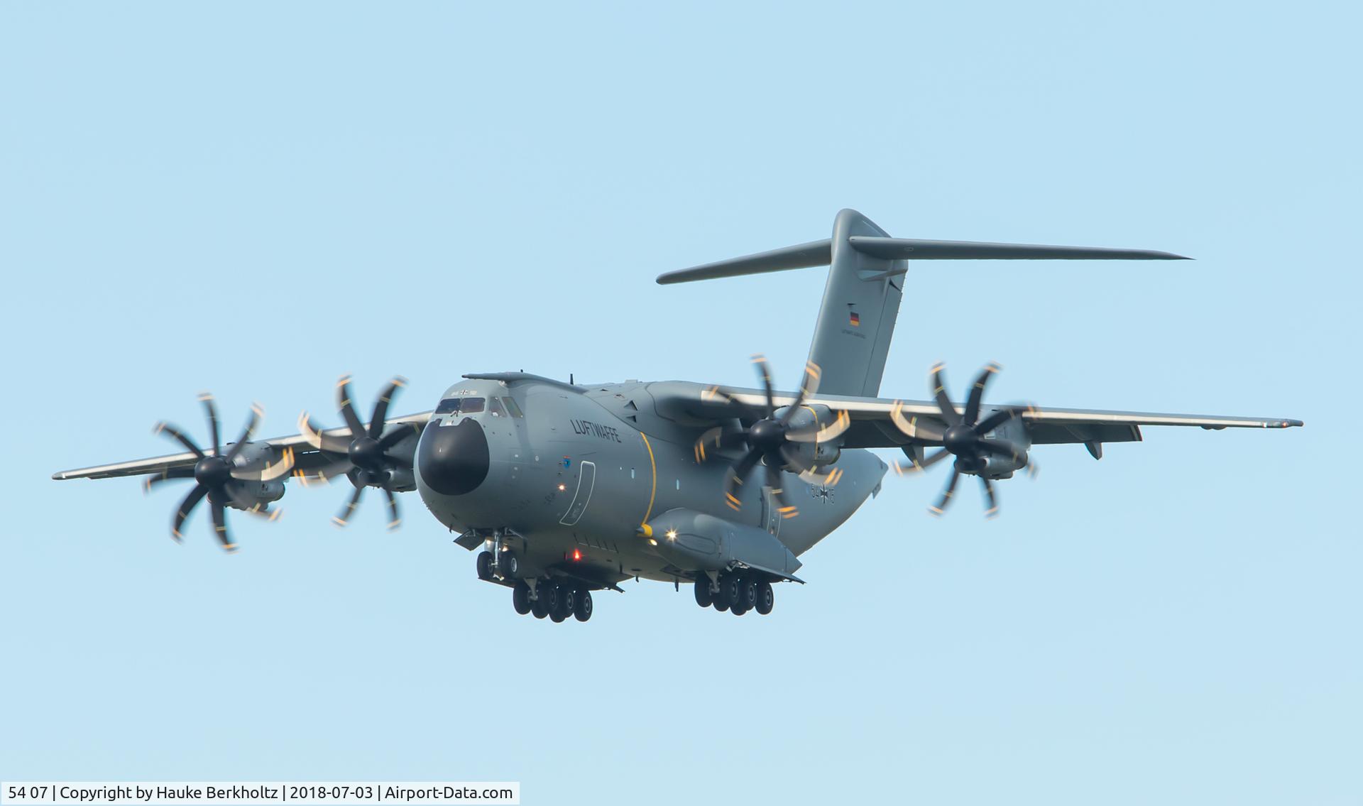 54 07, 2016 Airbus A400M-180 C/N 043, Jagel ETNS