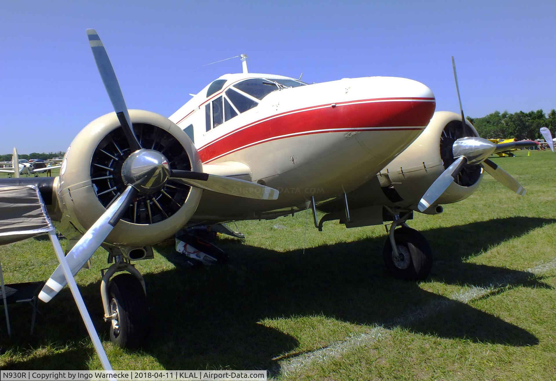 N930R, 1959 Beech E18S C/N BA-438, Beechcraft E18S Twin Beech at 2018 Sun 'n Fun, Lakeland FL