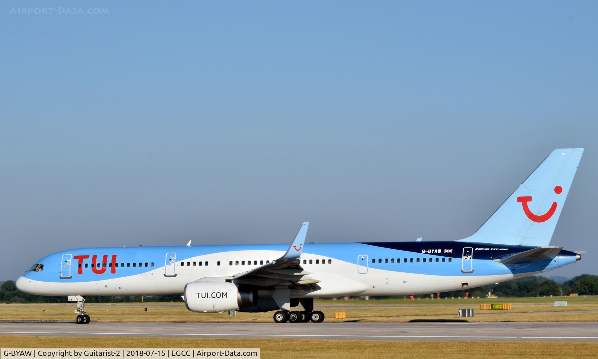 G-BYAW, 1995 Boeing 757-204 C/N 27234, At Manchester