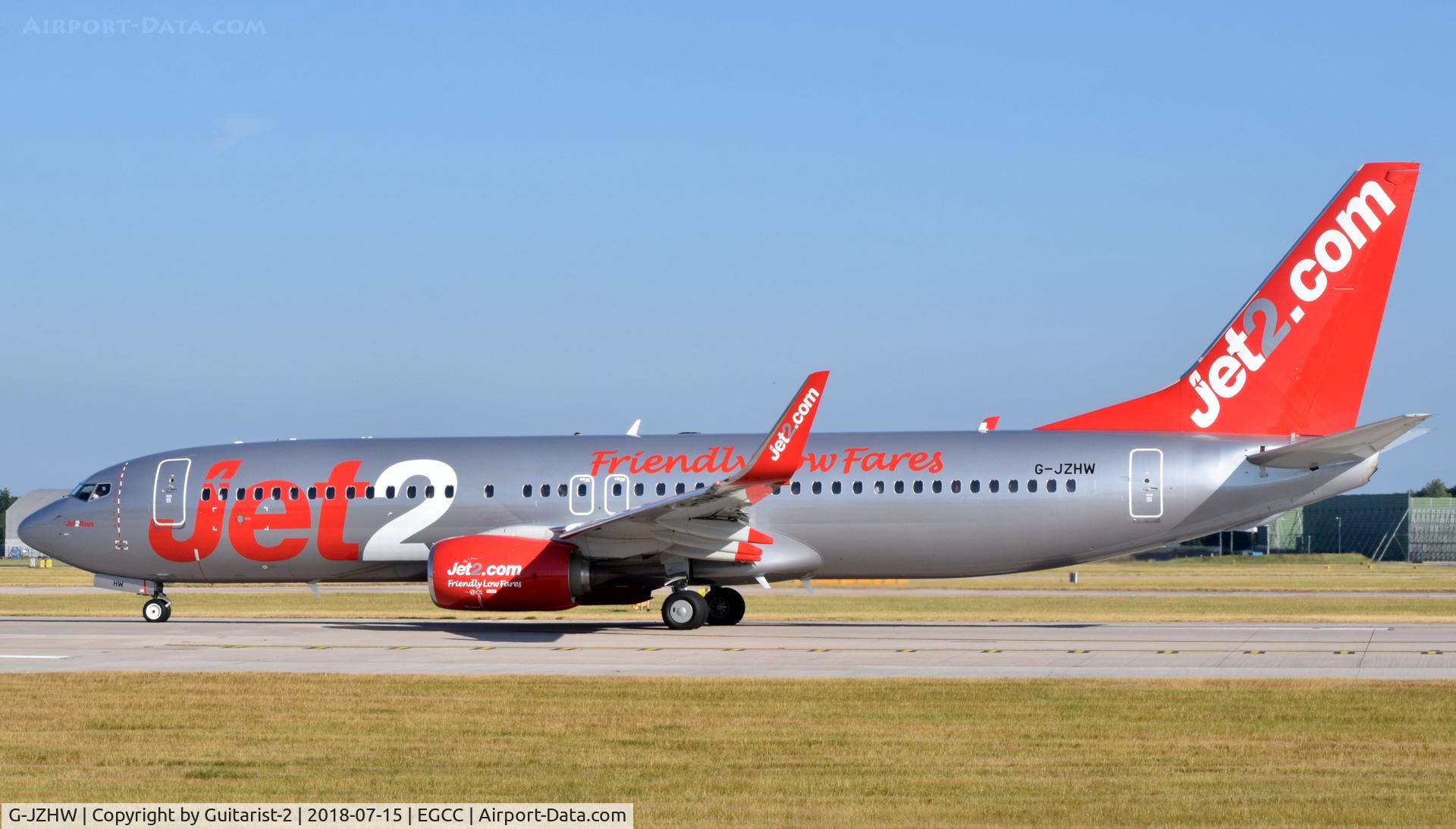 G-JZHW, 2016 Boeing 737-800 C/N 63153, At Manchester