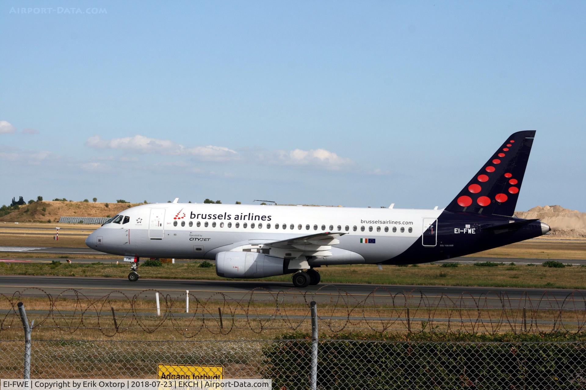 EI-FWE, 2016 Sukhoi SuperJet 100-95B C/N 95117, EI-FWE landed rw 04L