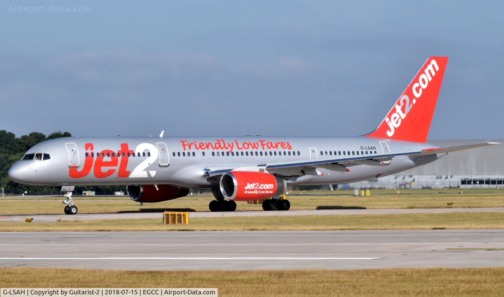 G-LSAH, 1987 Boeing 757-21B C/N 24015, At Manchester