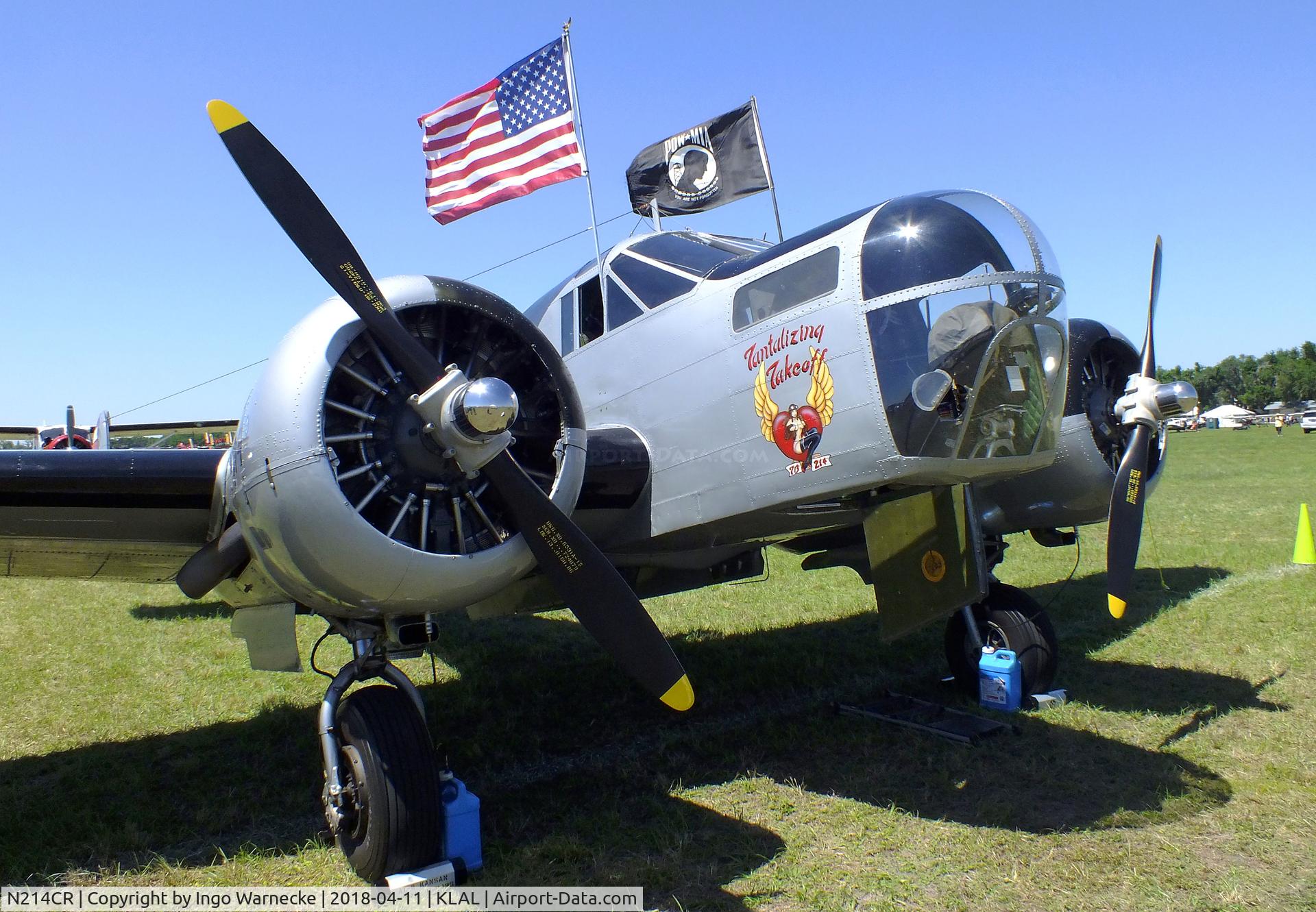 N214CR, 1958 Beech AT-11 Kansan C/N 912, Beechcraft AT-11 Kansan at 2018 Sun 'n Fun, Lakeland FL