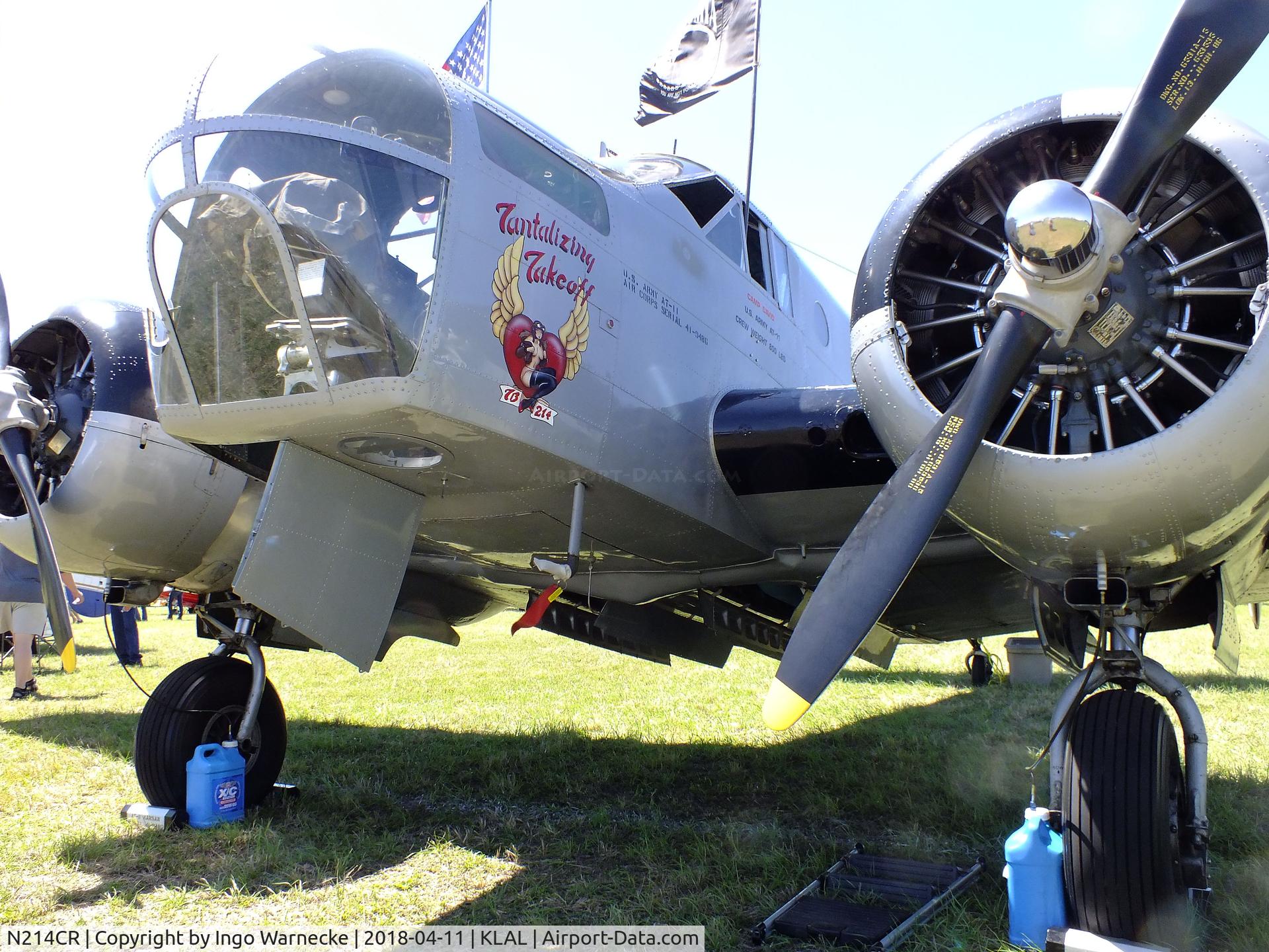 N214CR, 1958 Beech AT-11 Kansan C/N 912, Beechcraft AT-11 Kansan at 2018 Sun 'n Fun, Lakeland FL