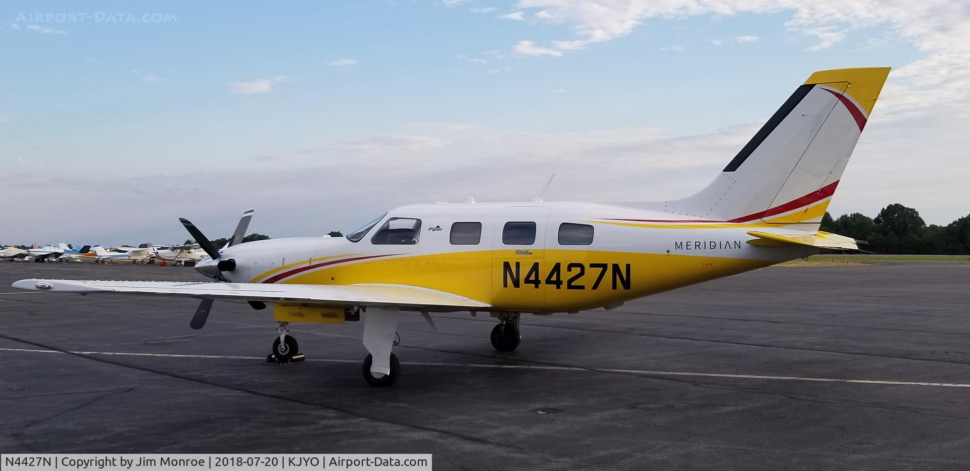 N4427N, 2014 Piper PA-46-500TP C/N 4697576, Spending the night at Leesburg, VA