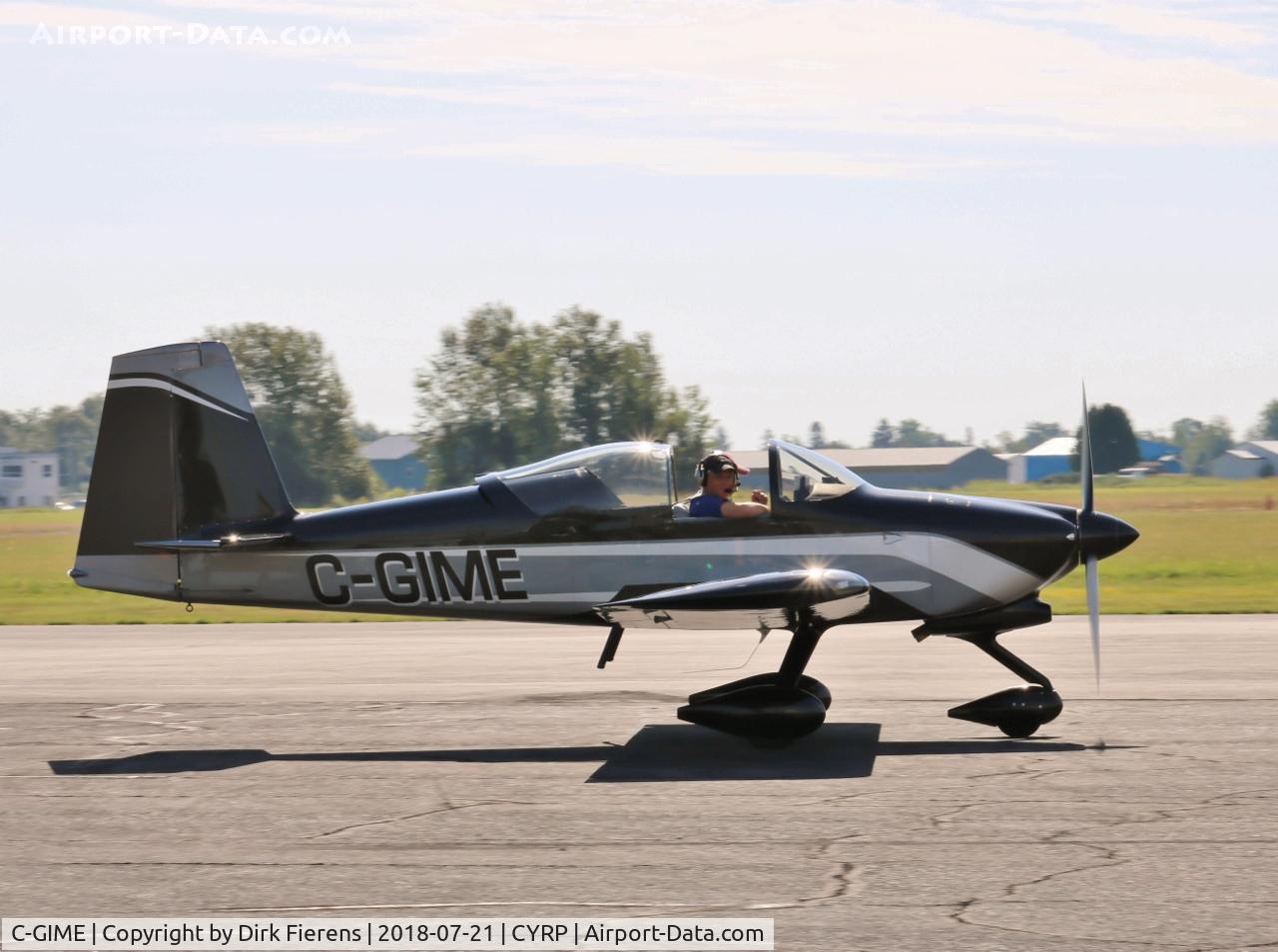 C-GIME, 2008 Vans RV-7A C/N 72065, Heading for rwy 28
