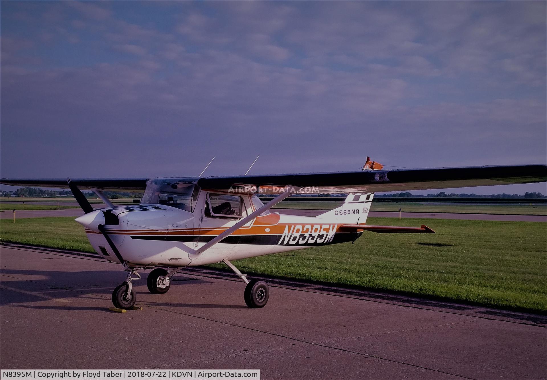 N8395M, 1969 Cessna A150K Aerobat C/N A15000095, Sitting on the Carver Aero FBO Ramp