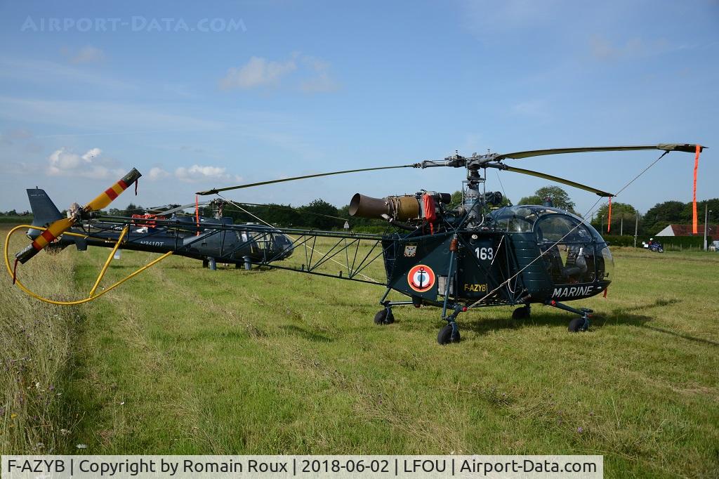 F-AZYB, Sud SE-313B Alouette II C/N 1163, Parked