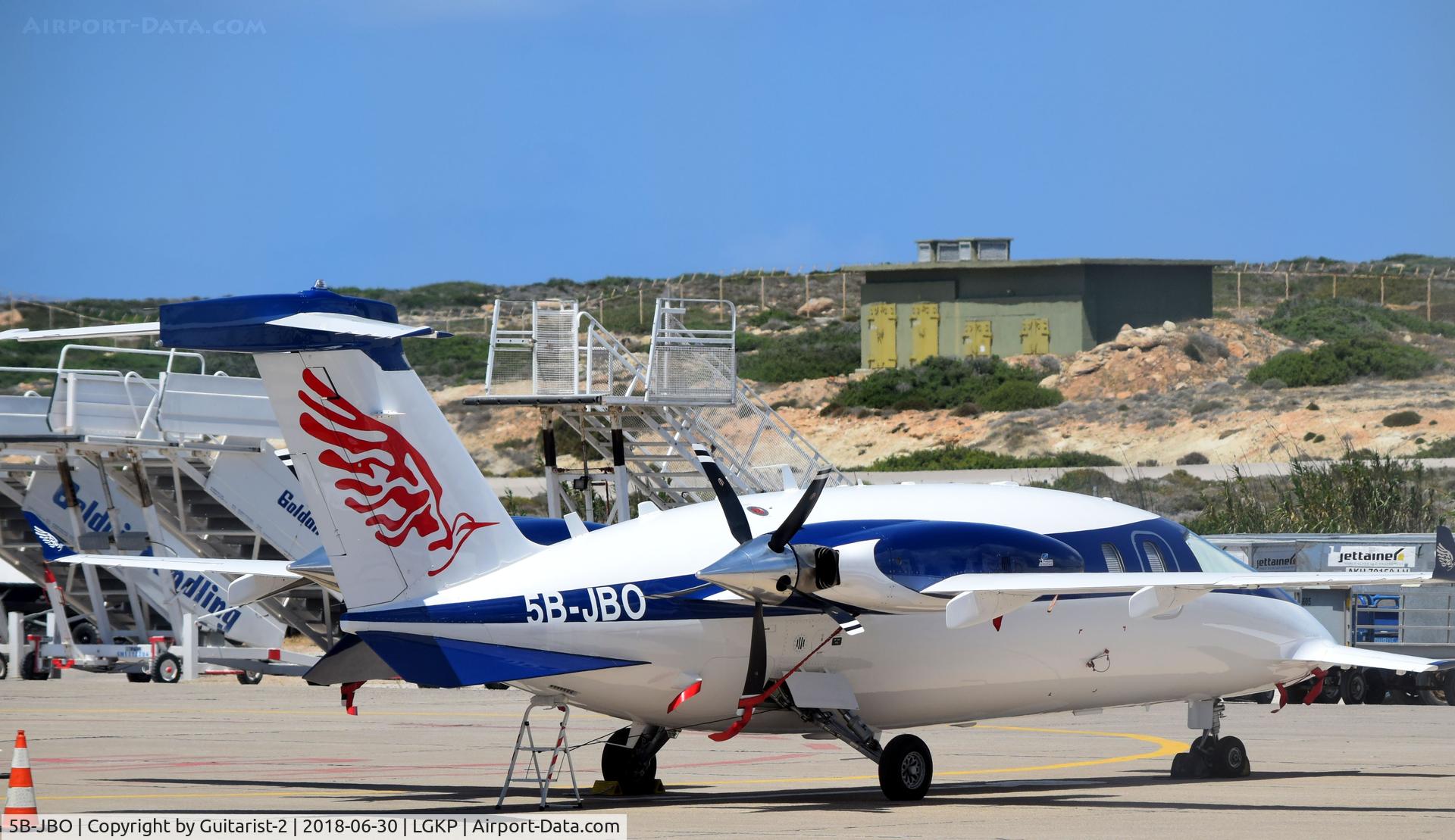 5B-JBO, Piaggio P-180 Avanti C/N 530, At Karpathos