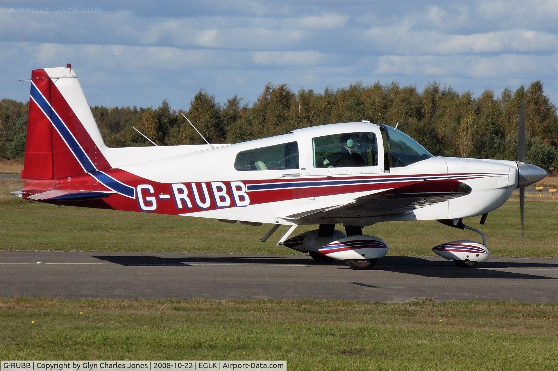 G-RUBB, 1978 Grumman American AA-5B Tiger C/N AA5B-0928, Previously OO-NAS.
