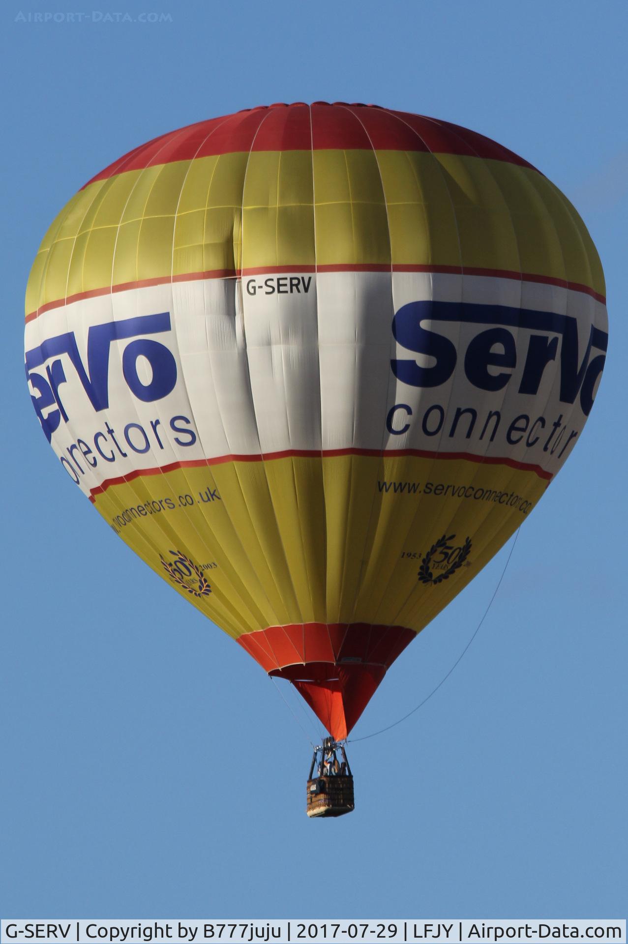 G-SERV, 2003 Cameron Balloons N-105 C/N 10382, at Chambley