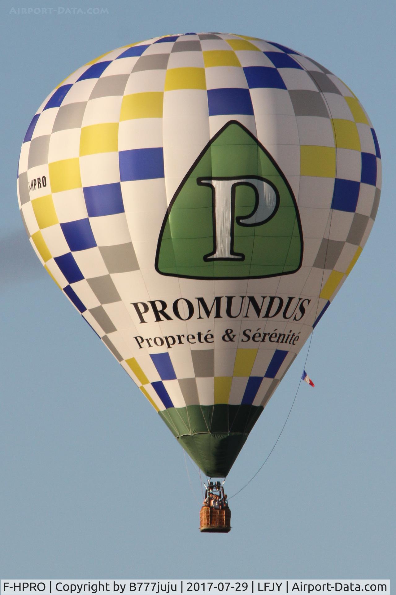 F-HPRO, Ballons Chaize CHAIZE JZ 25 F 24 C/N NG-014, at Chambley