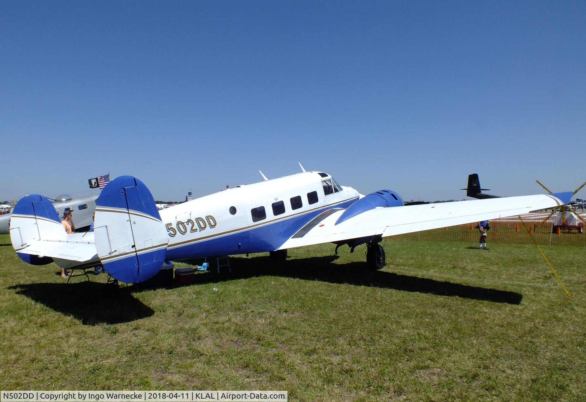 N502DD, 1960 Beech G18S C/N BA-542, Beechcraft G18S Twin Beech at 2018 Sun 'n Fun, Lakeland FL