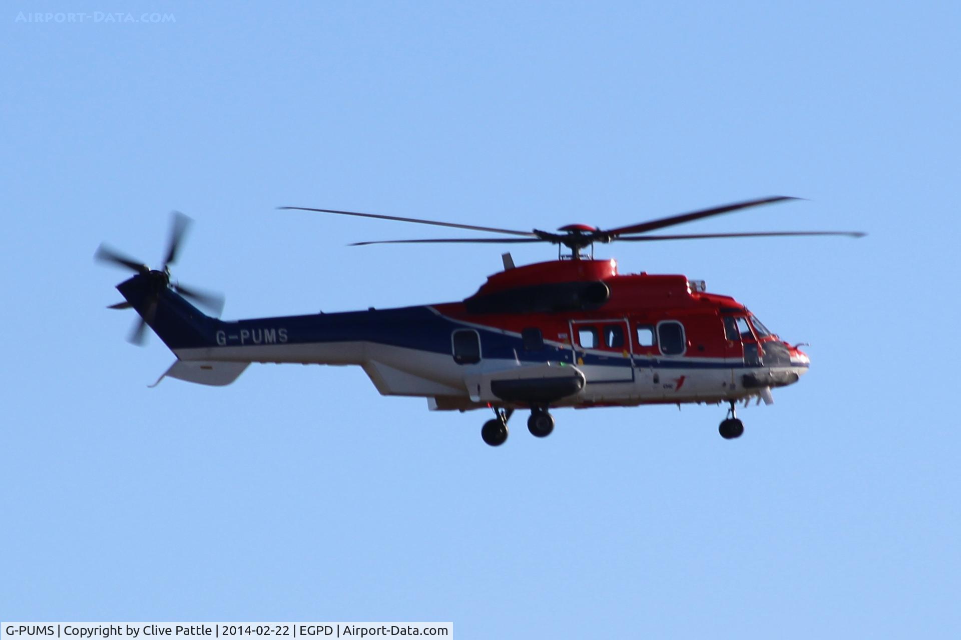 G-PUMS, 2000 Eurocopter AS-332L2 Super Puma Mk2 C/N 2504, Bristows - On finals to ABZ