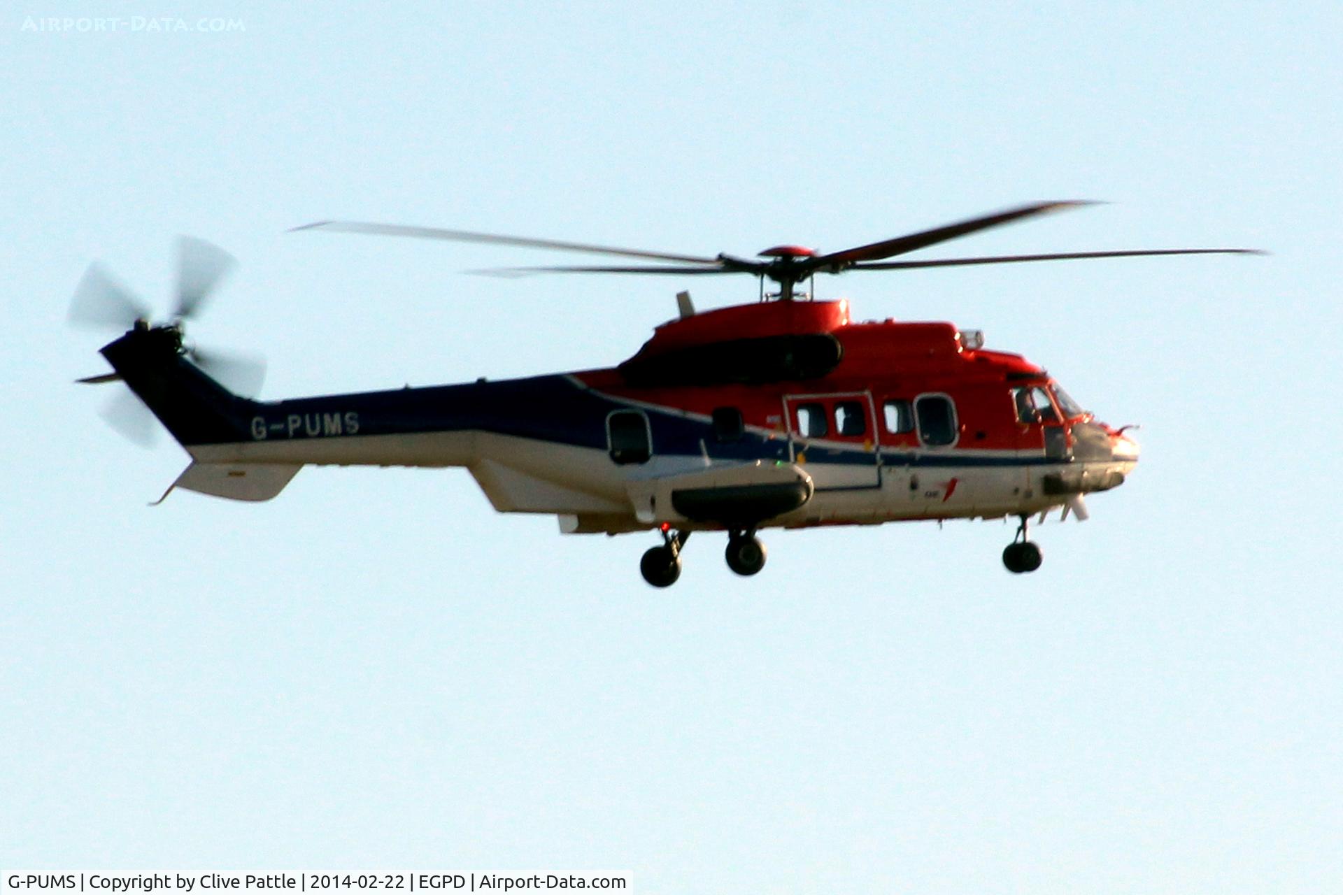 G-PUMS, 2000 Eurocopter AS-332L2 Super Puma Mk2 C/N 2504, Bristows Helicopters - On finals to ABZ