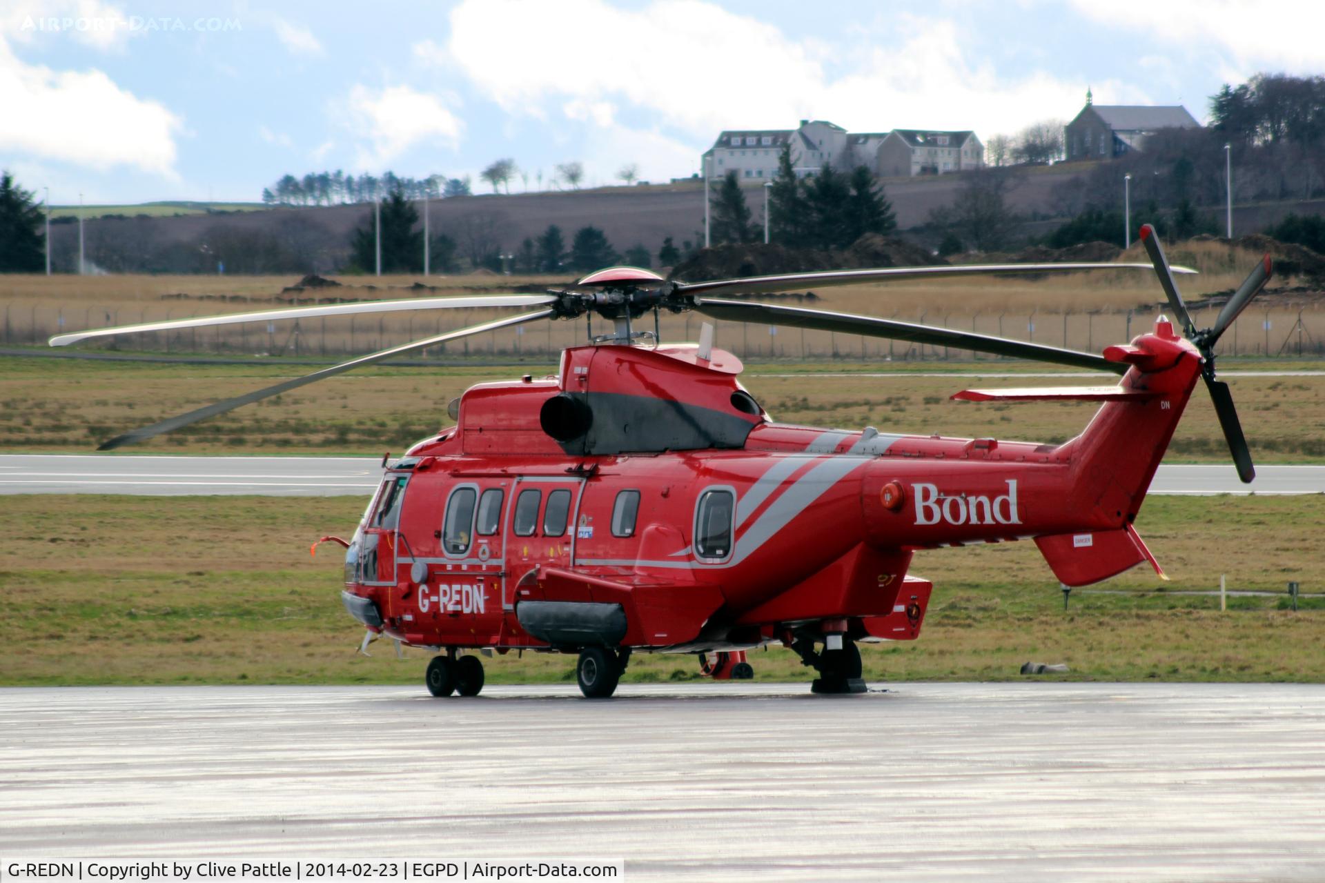 G-REDN, 2004 Eurocopter AS-332L-2 Super Puma C/N 2616, Bond Helicopters - Parked at ABZ