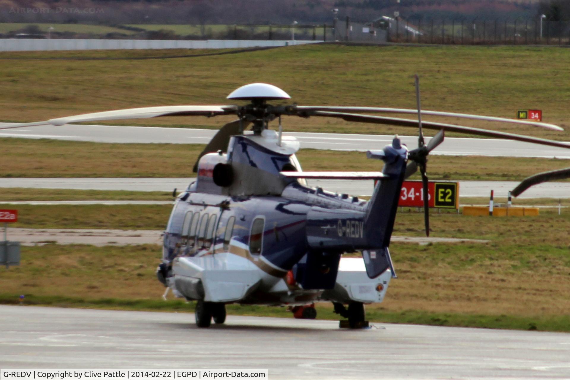 G-REDV, 2009 Eurocopter EC-225LP Super Puma Mk2+ C/N 2732, Bond Helicopters - Parked at ABZ