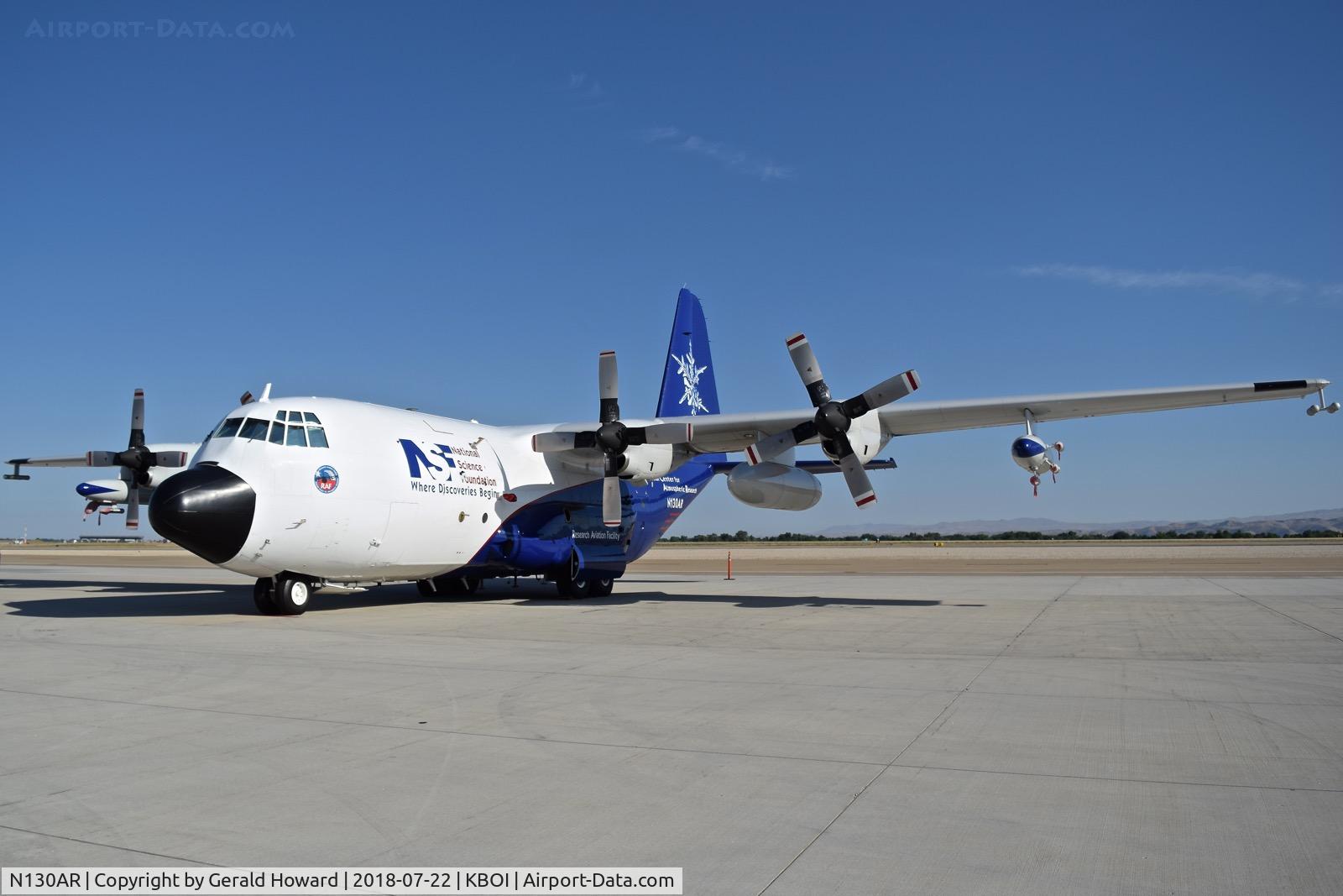 N130AR, 1984 Lockheed EC-130Q Hercules C/N 382-4984, Parked on the south GA ramp.