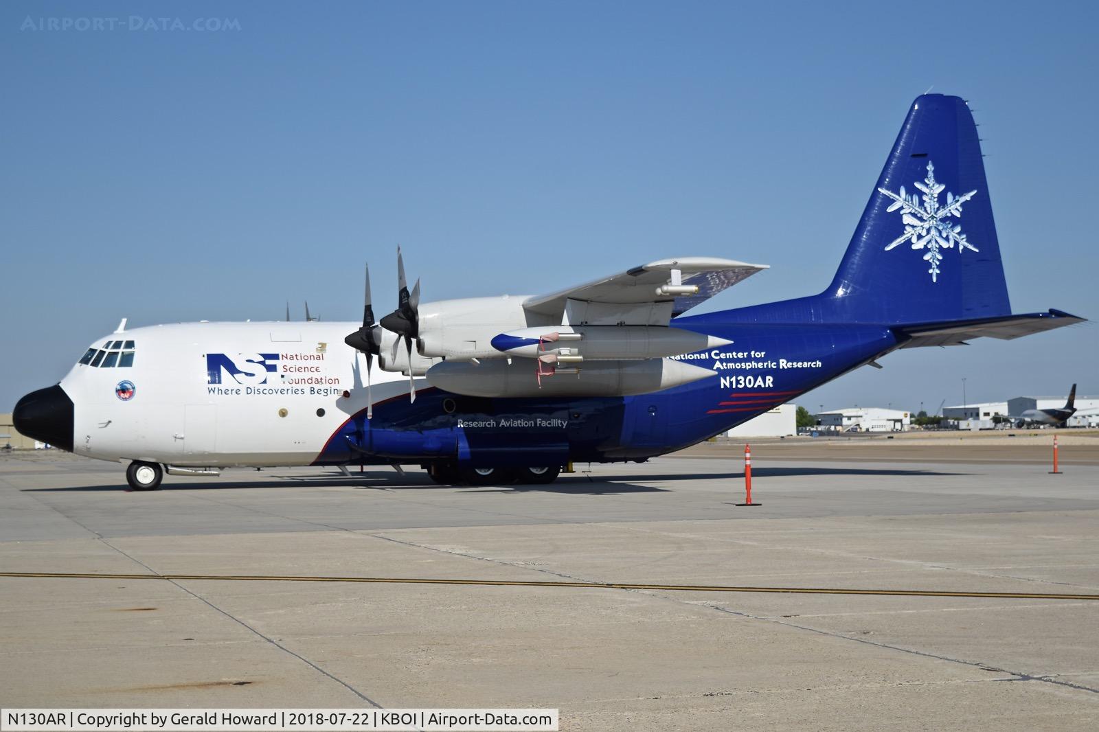 N130AR, 1984 Lockheed EC-130Q Hercules C/N 382-4984, Parked on the south GA ramp.