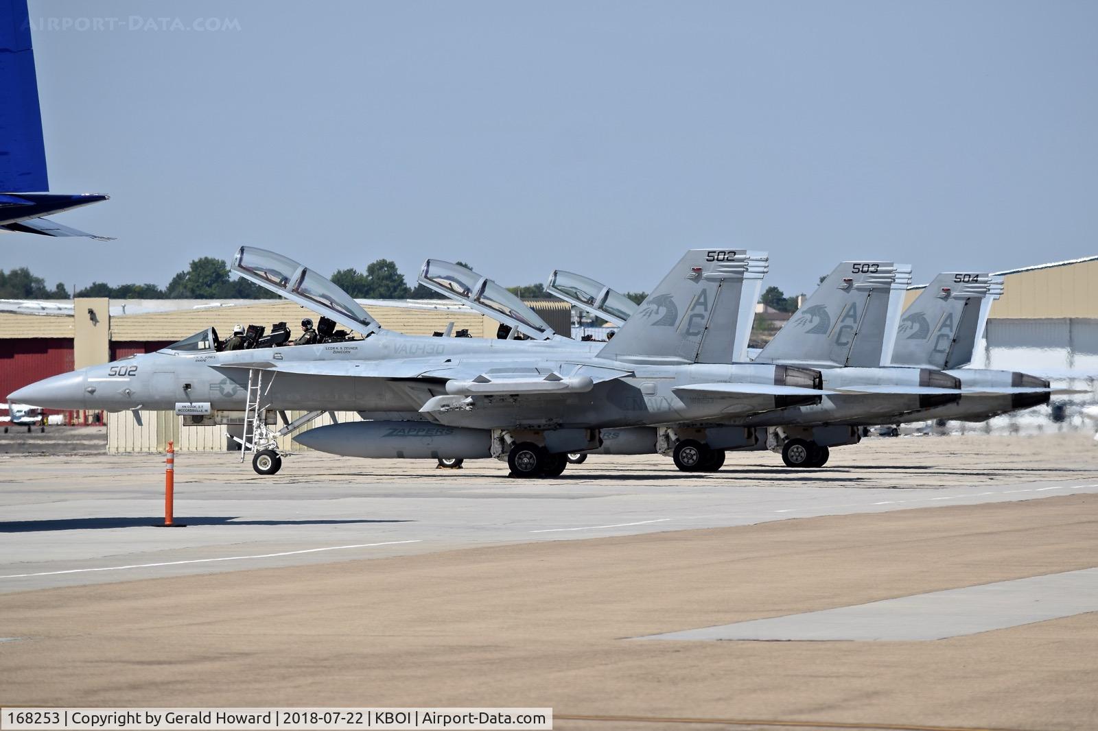 168253, Boeing EA-18G Growler C/N G-35, VAQ-130 “Zappers”, USS Harry S. Truman CVN-75, NAS Whidbey Island, WA.