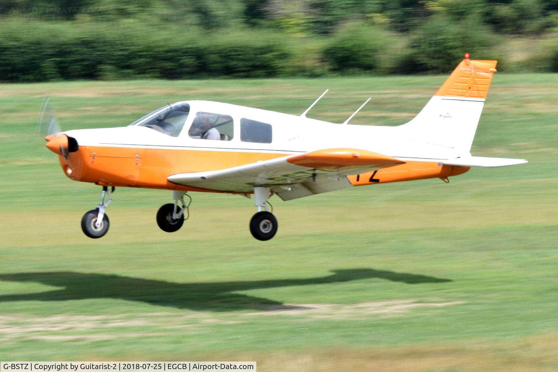 G-BSTZ, 1977 Piper PA-28-140 Cherokee Cruiser C/N 28-7725153, At City Airport Manchester