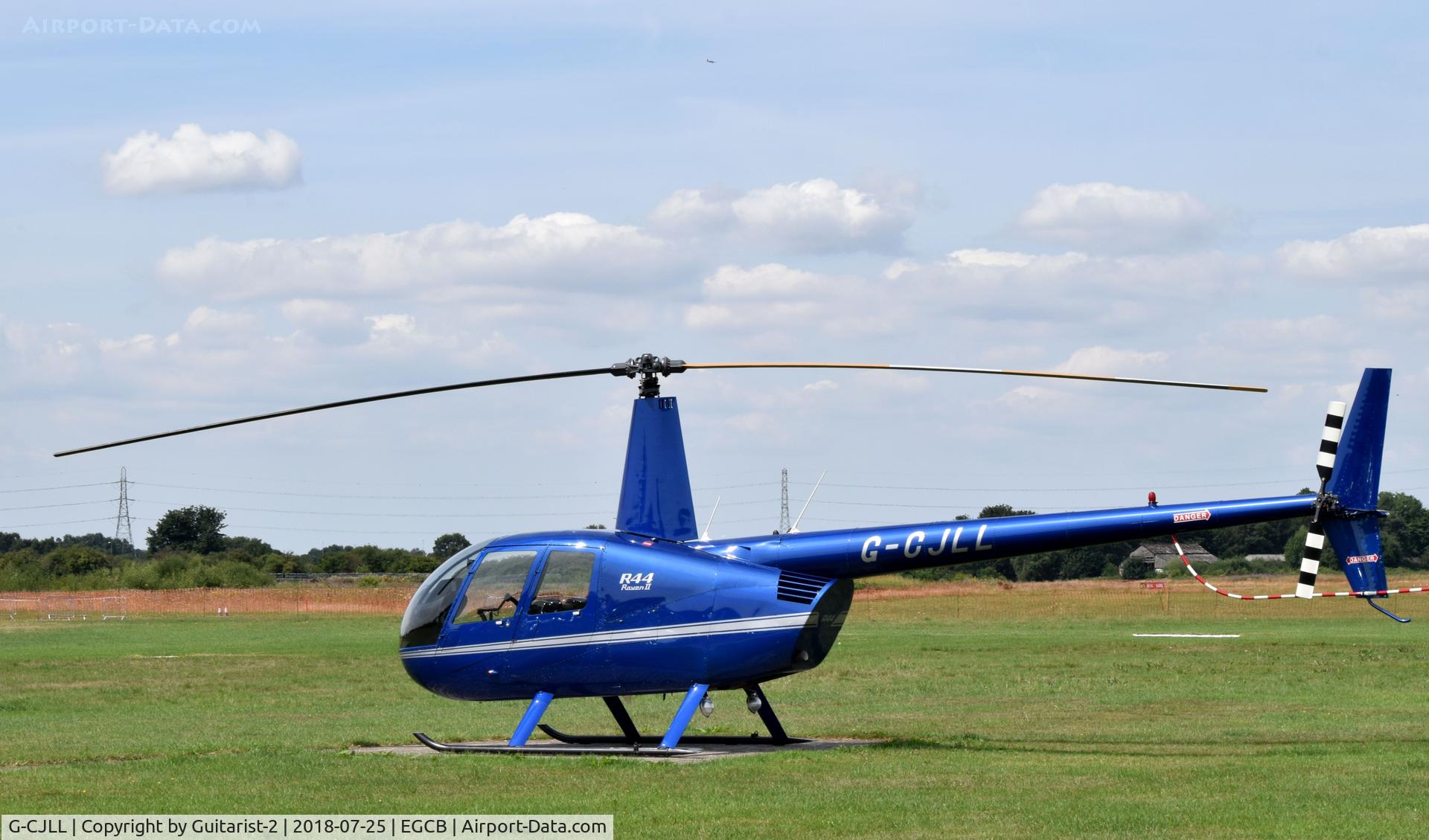 G-CJLL, 2007 Robinson R44 Raven II C/N 11588, At City Airport Manchester