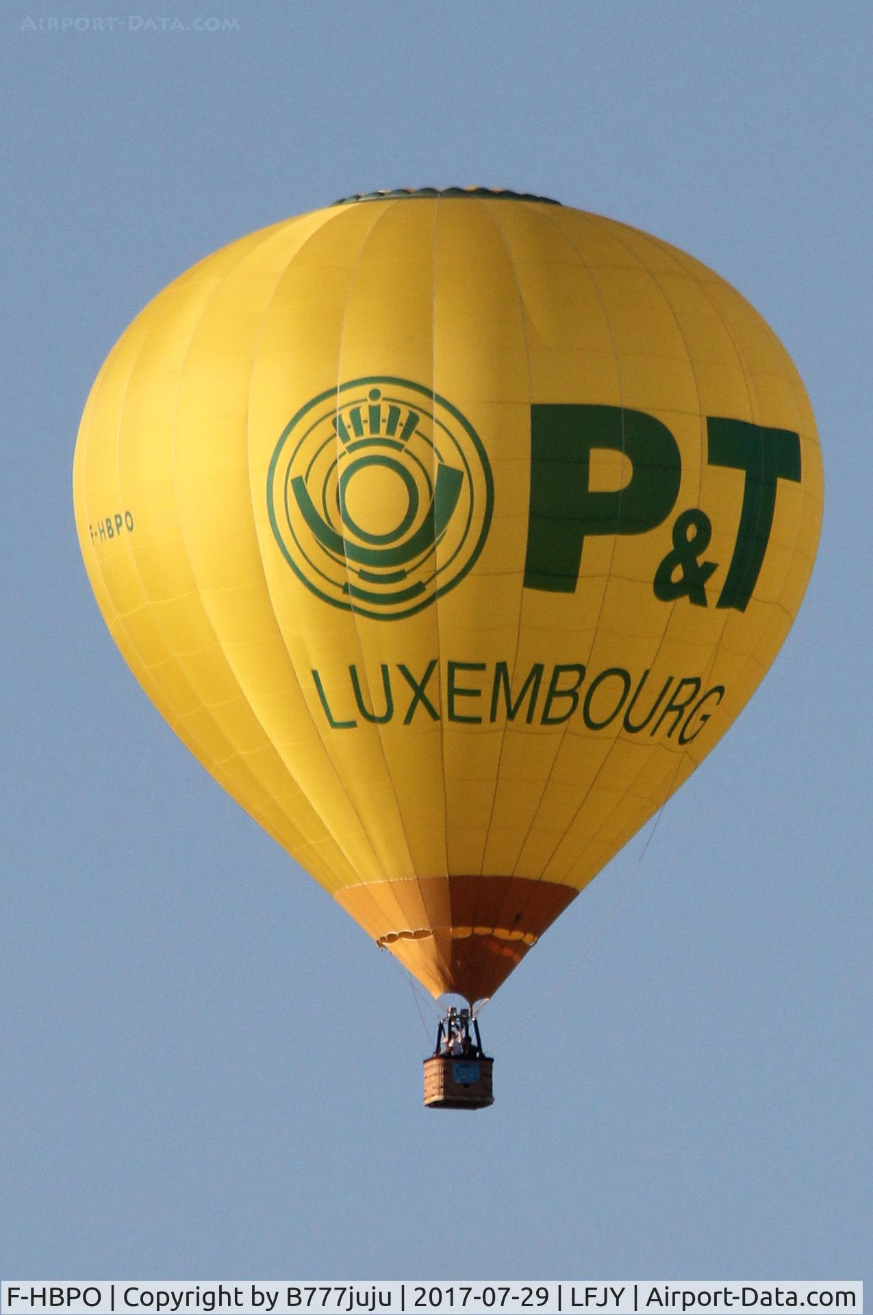 F-HBPO, Schroeder Fire Balloons G30/24 C/N 1045, at Chambley