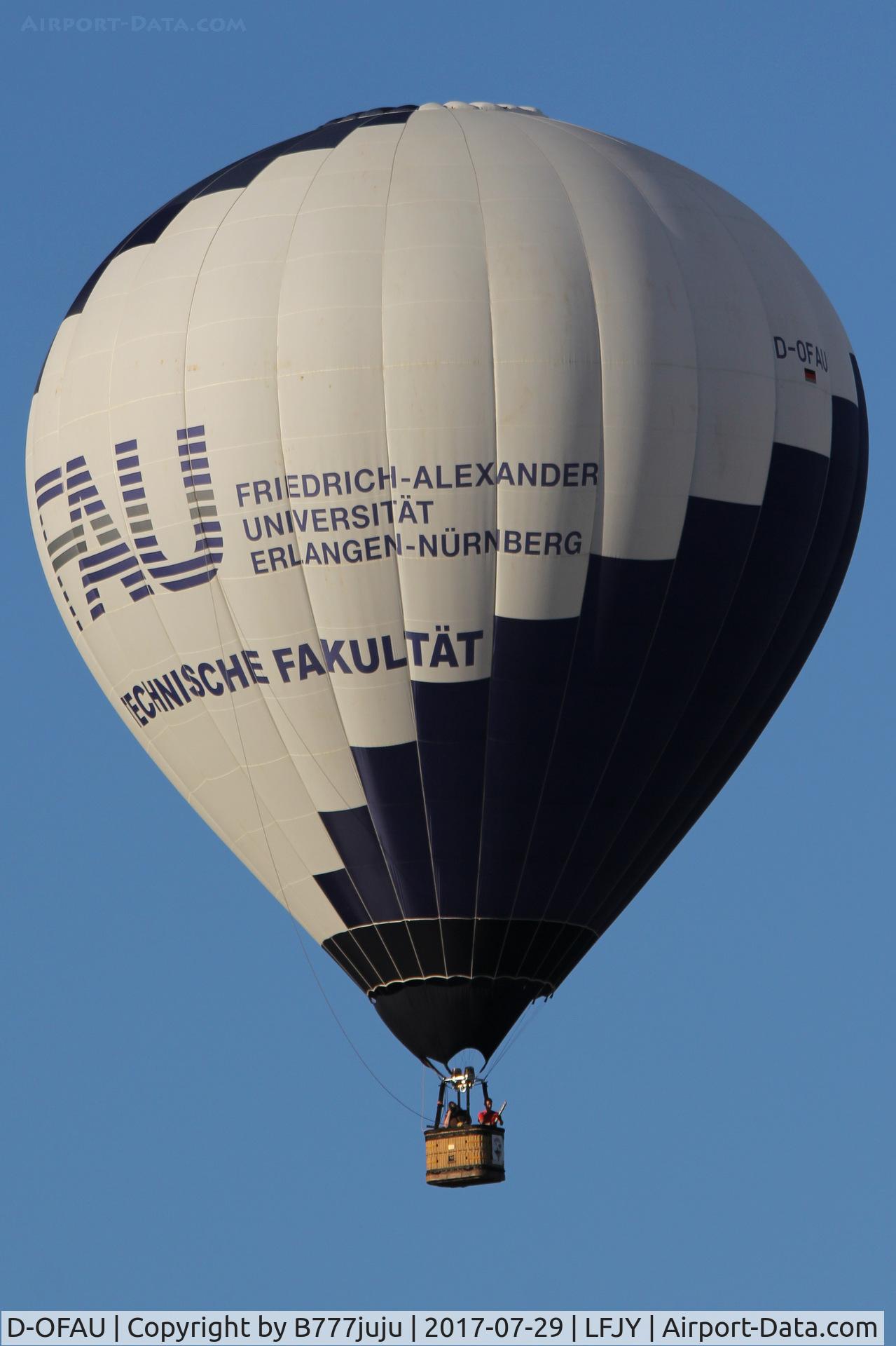 D-OFAU, Schroeder Fire Balloons G30/24 C/N 1341, at Chambley