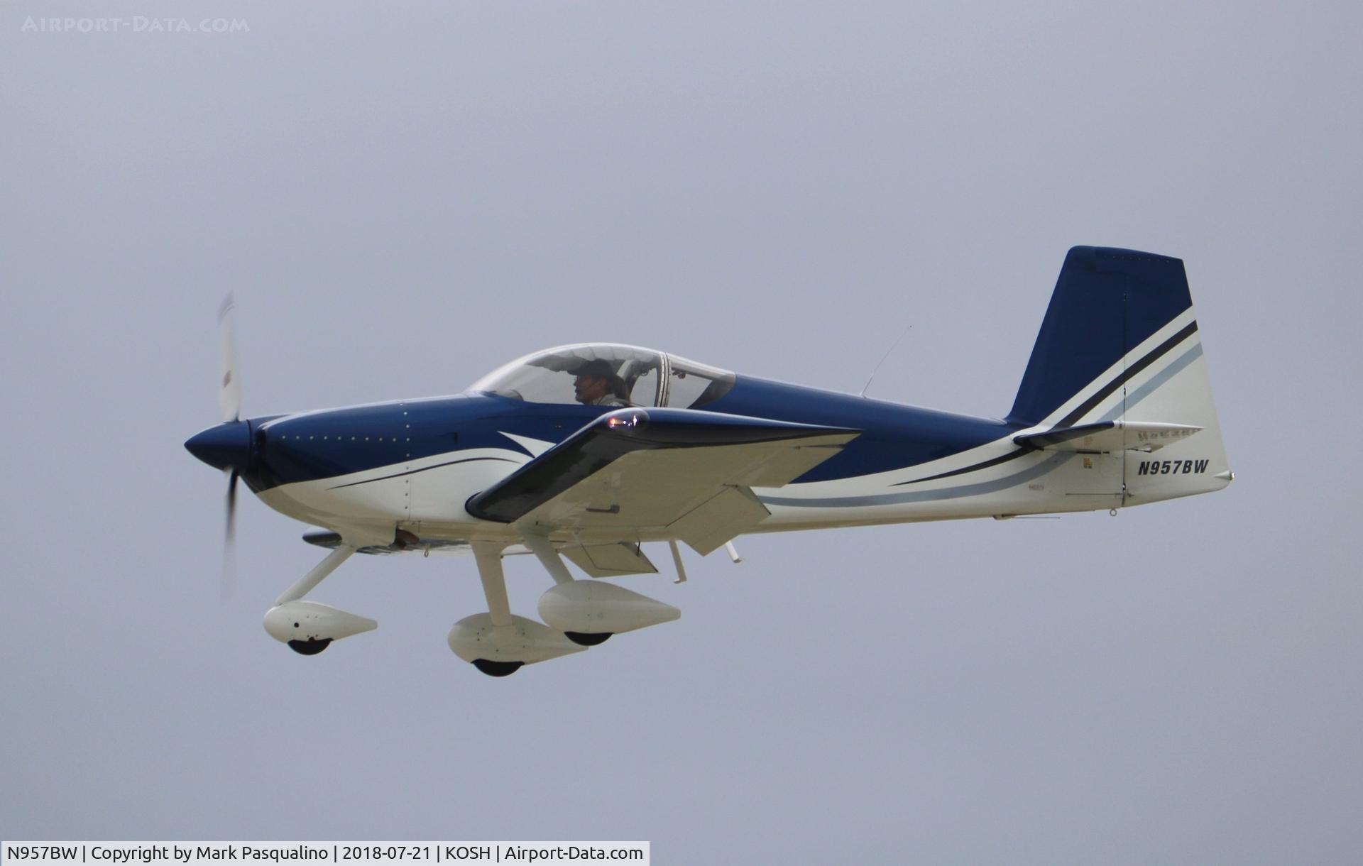 N957BW, 2015 Vans RV-7A C/N 74124, Vans RV-7A