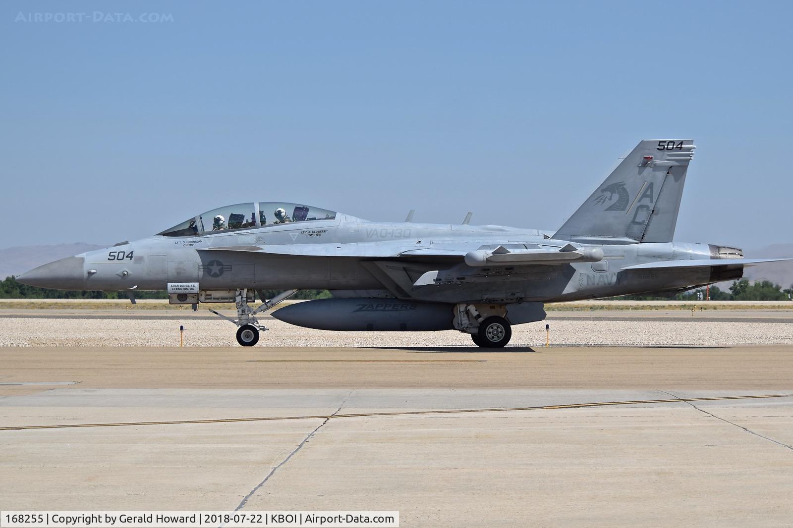168255, Boeing EA-18G Growler C/N G-37, VAQ-130 “Zappers”, USS Harry S. Truman CVN-75,
NAS Whidbey Island, WA.