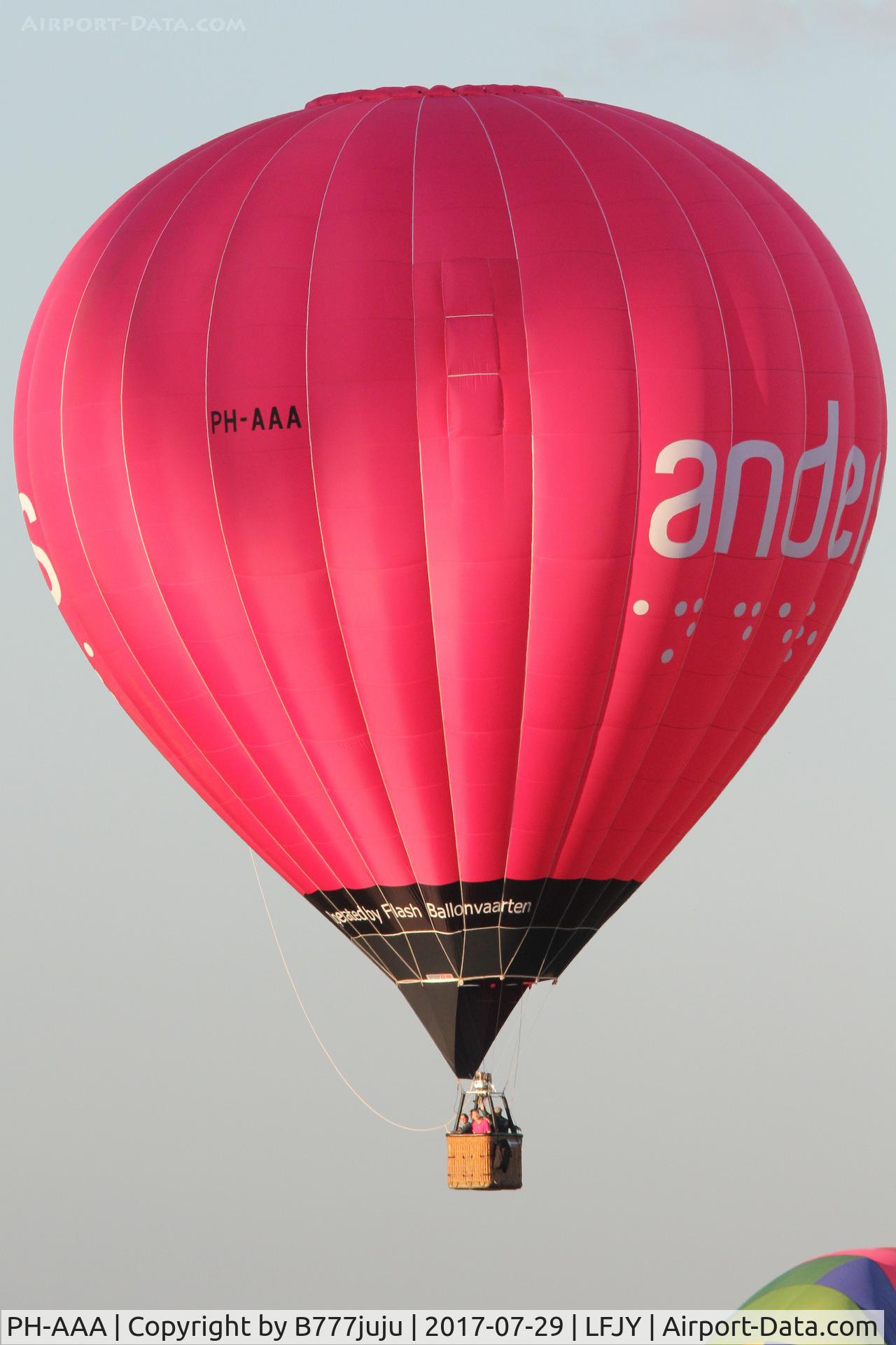 PH-AAA, 2016 Cameron Balloons Z-140 C/N 11974, at Chambley