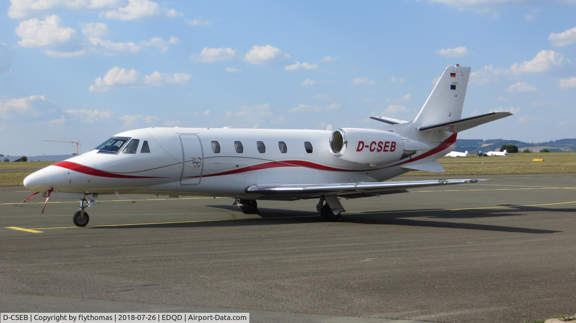 D-CSEB, 2011 Cessna 560XL Citation XLS+ C/N 560-6093, D-CSEB Bayreuth Airport, Bindlacher Berg