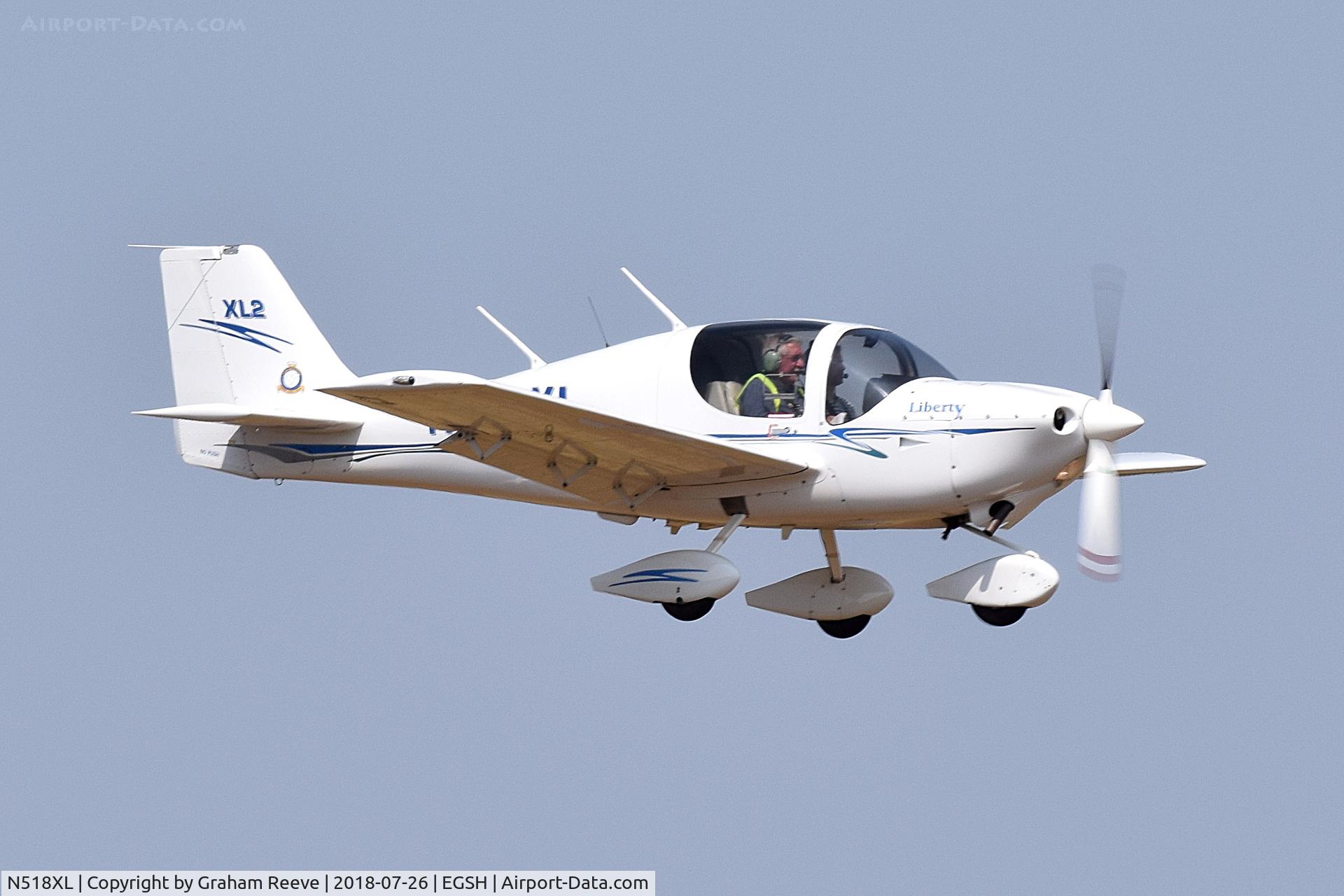 N518XL, 2006 Liberty XL-2 C/N 0013, Landing at Norwich.