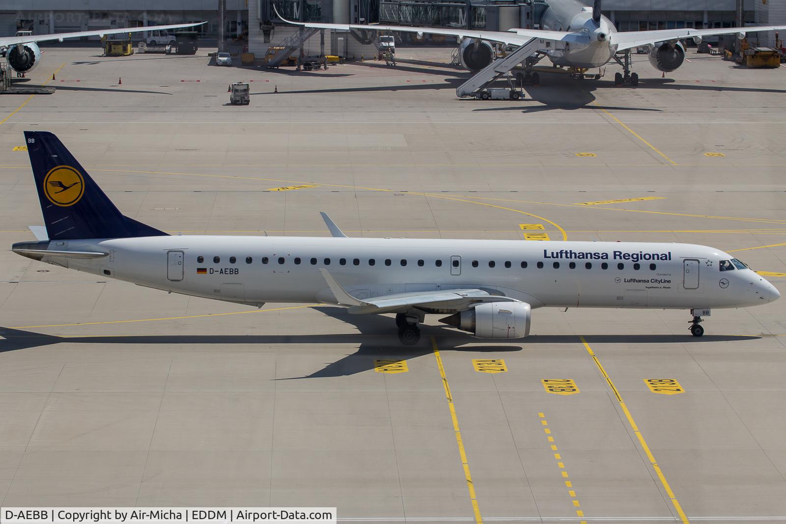 D-AEBB, 2009 Embraer 195LR (ERJ-190-200LR) C/N 19000316, Lufthansa