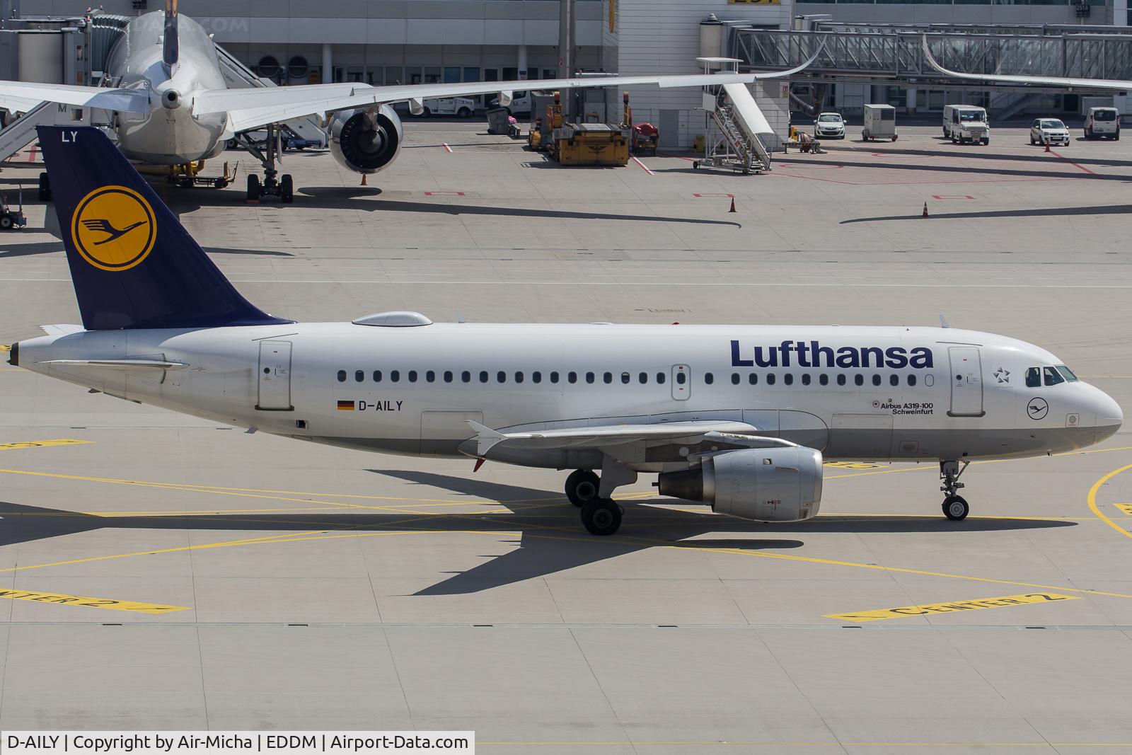 D-AILY, 1998 Airbus A319-114 C/N 875, Lufthansa