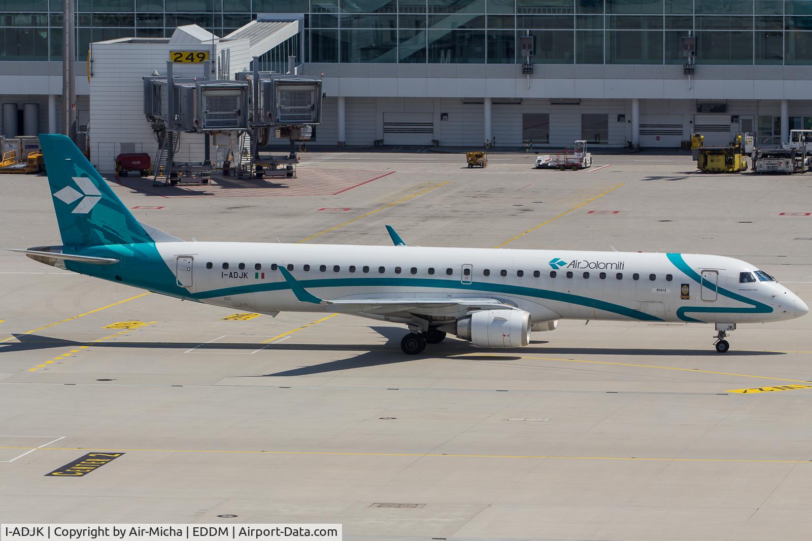I-ADJK, 2009 Embraer 195LR (ERJ-190-200LR) C/N 19000245, Air Dolomiti