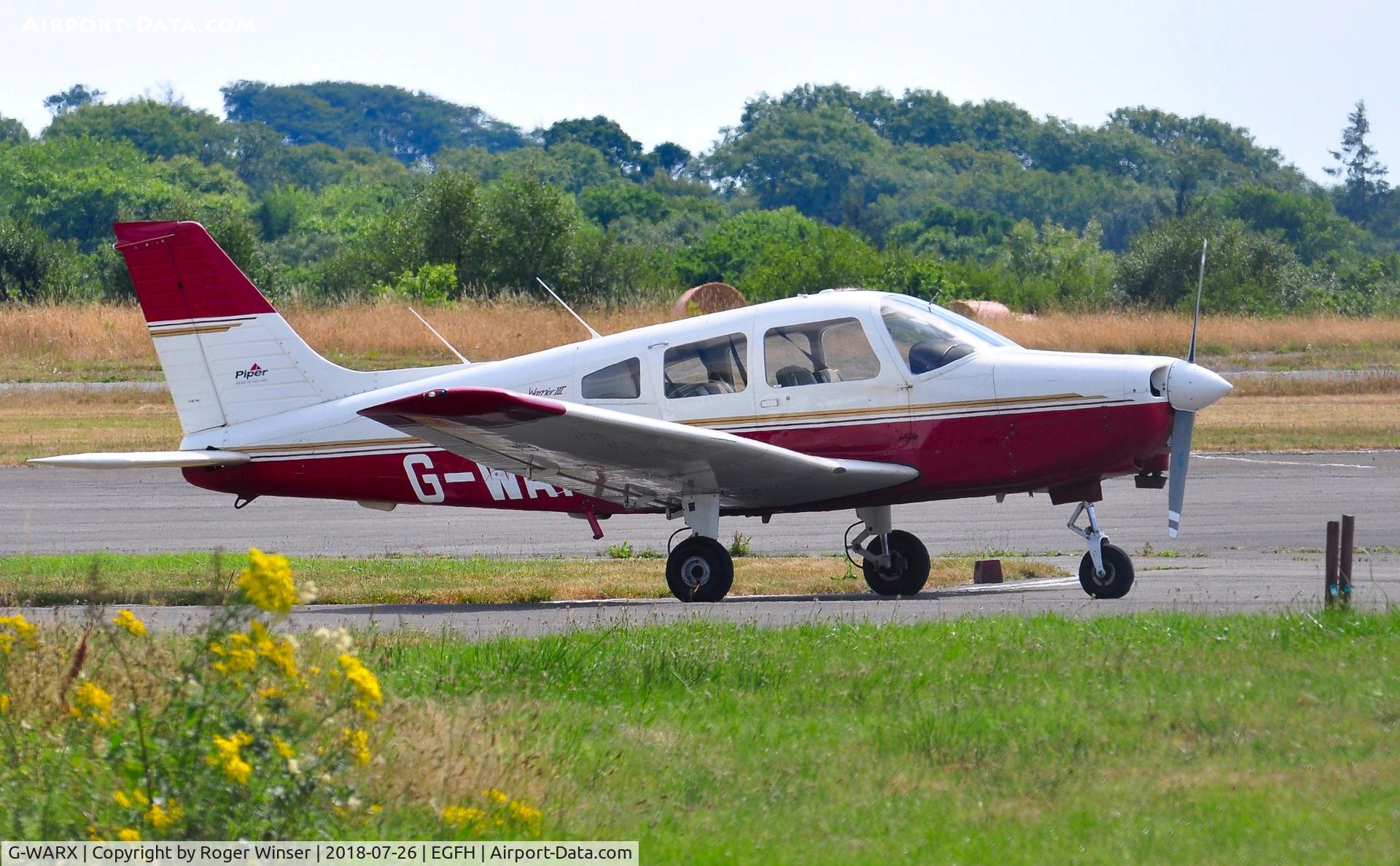 G-WARX, 1998 Piper PA-28-161 Cherokee Warrior III C/N 28-42038, Visiting Warrior III.