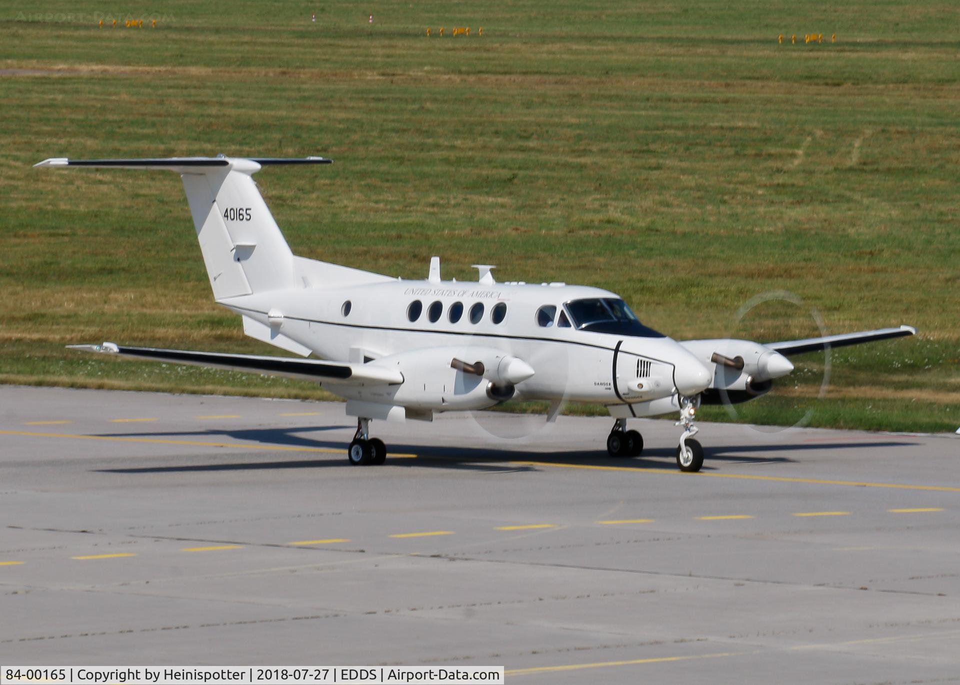 84-00165, 1987 Beech C-12U Huron C/N BL-95, 84-00165 at Stuttgart Airport.