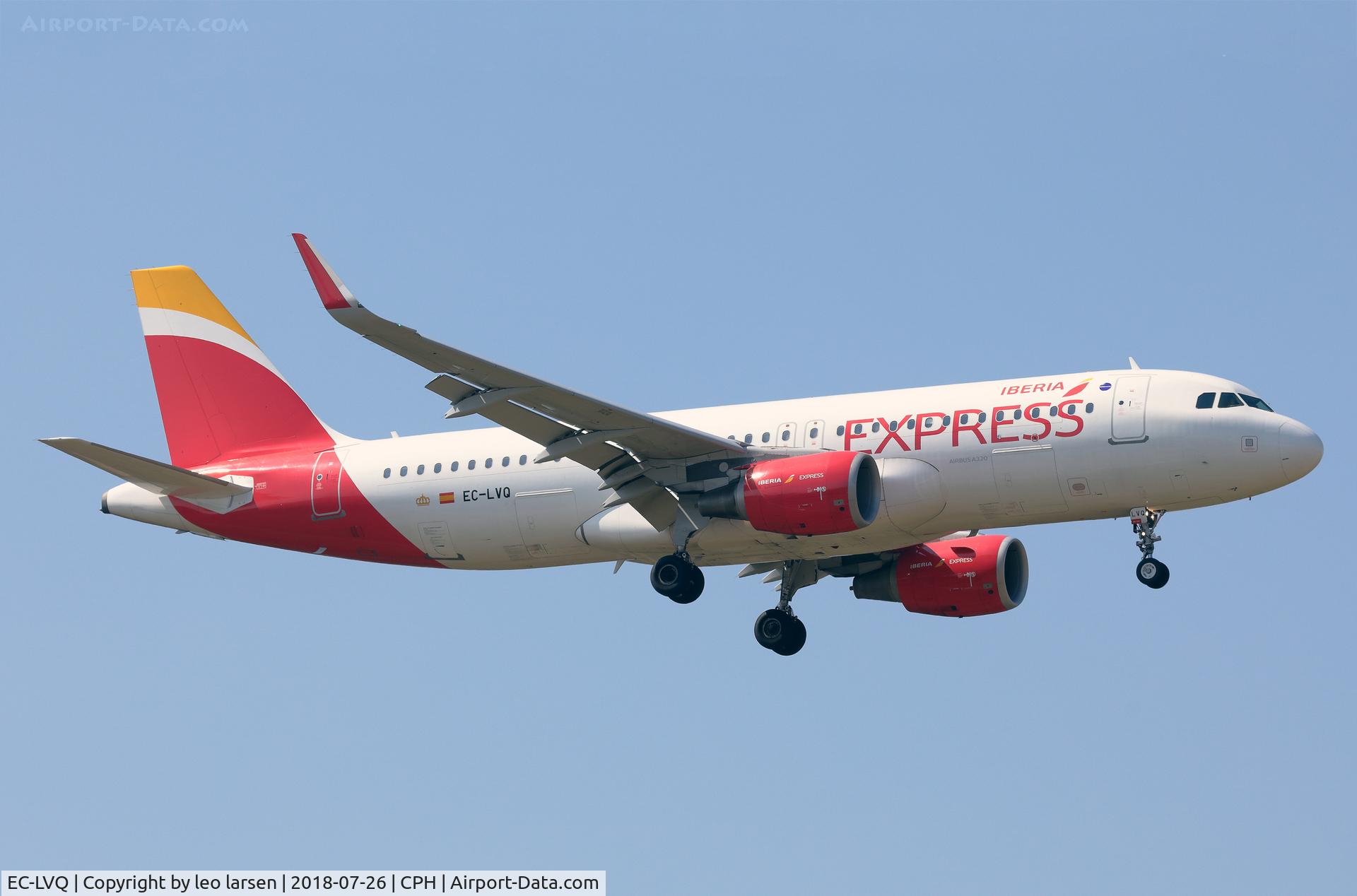 EC-LVQ, 2013 Airbus A320-216 C/N 5590, Copenhagen 26.7.2018 L/D R-04L