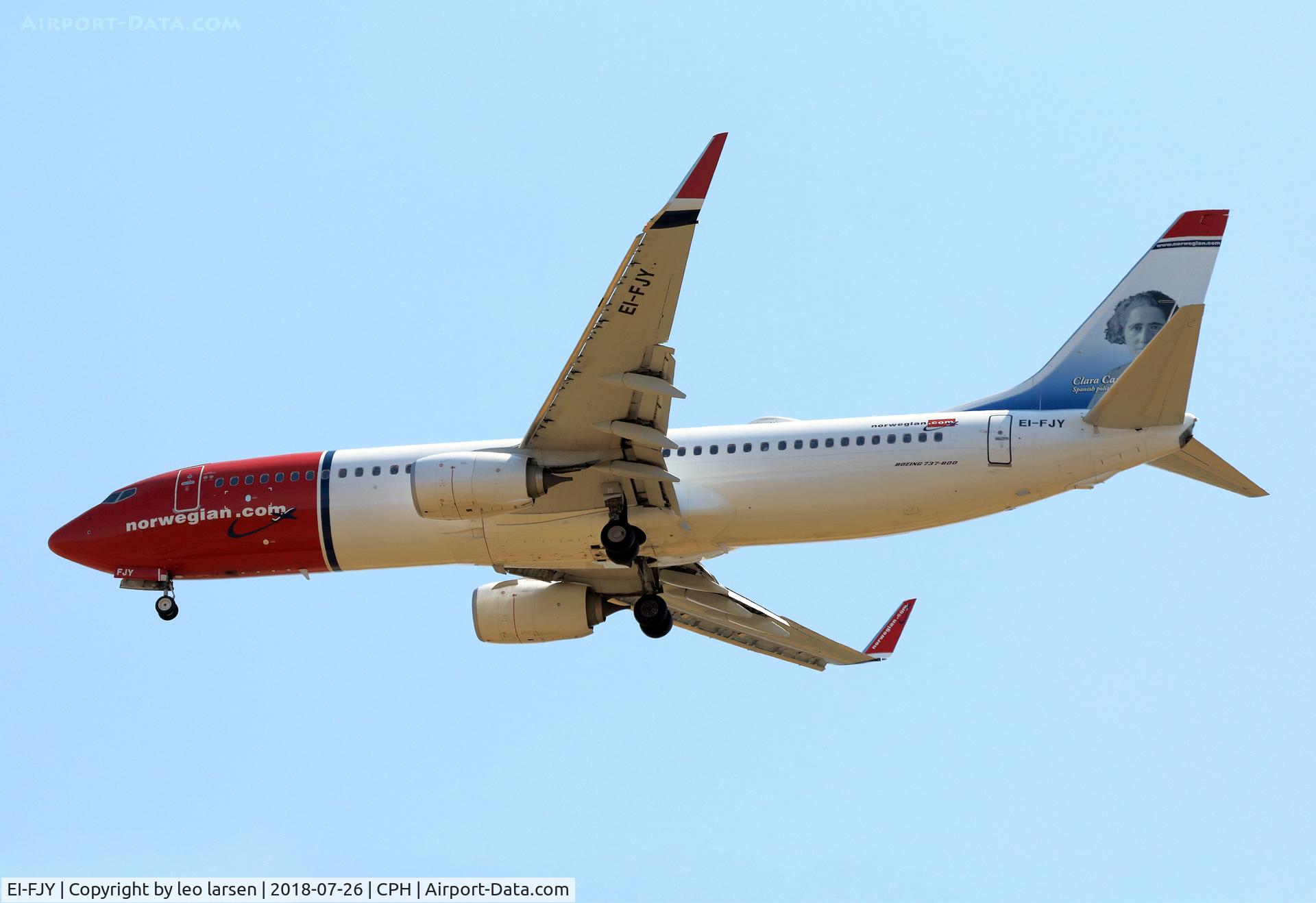 EI-FJY, 2016 Boeing 737-8JP C/N 42272, Copenhagen 26.7.2018 L/D R-04R