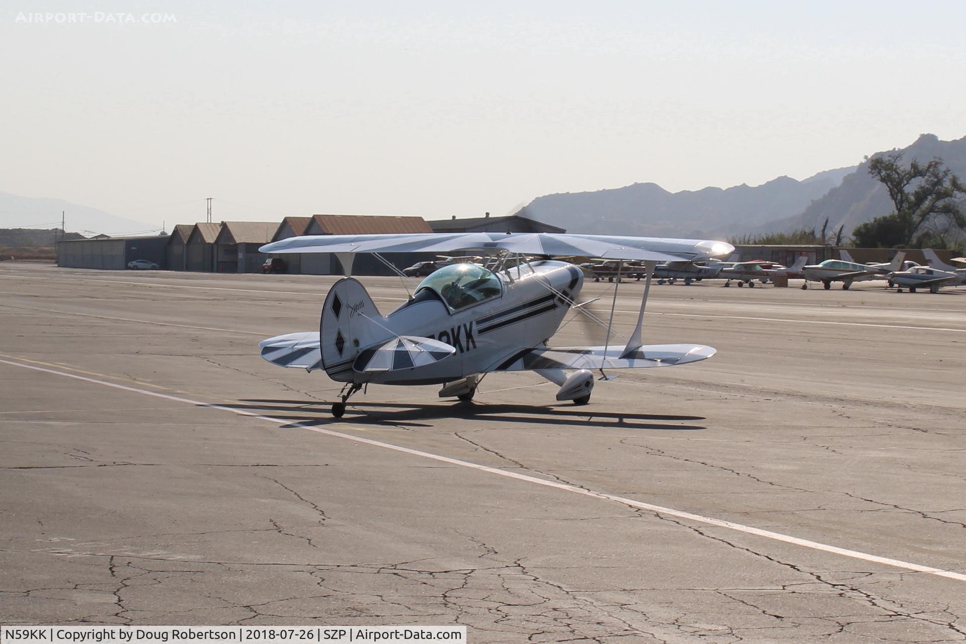 N59KK, 1991 Aviat Pitts S-2B Special C/N 5214, 1991 Aviat PITTS S-2B SPECIAL, Lycoming AEIO-540 260 Hp, full inverted systems, S-turns taxi