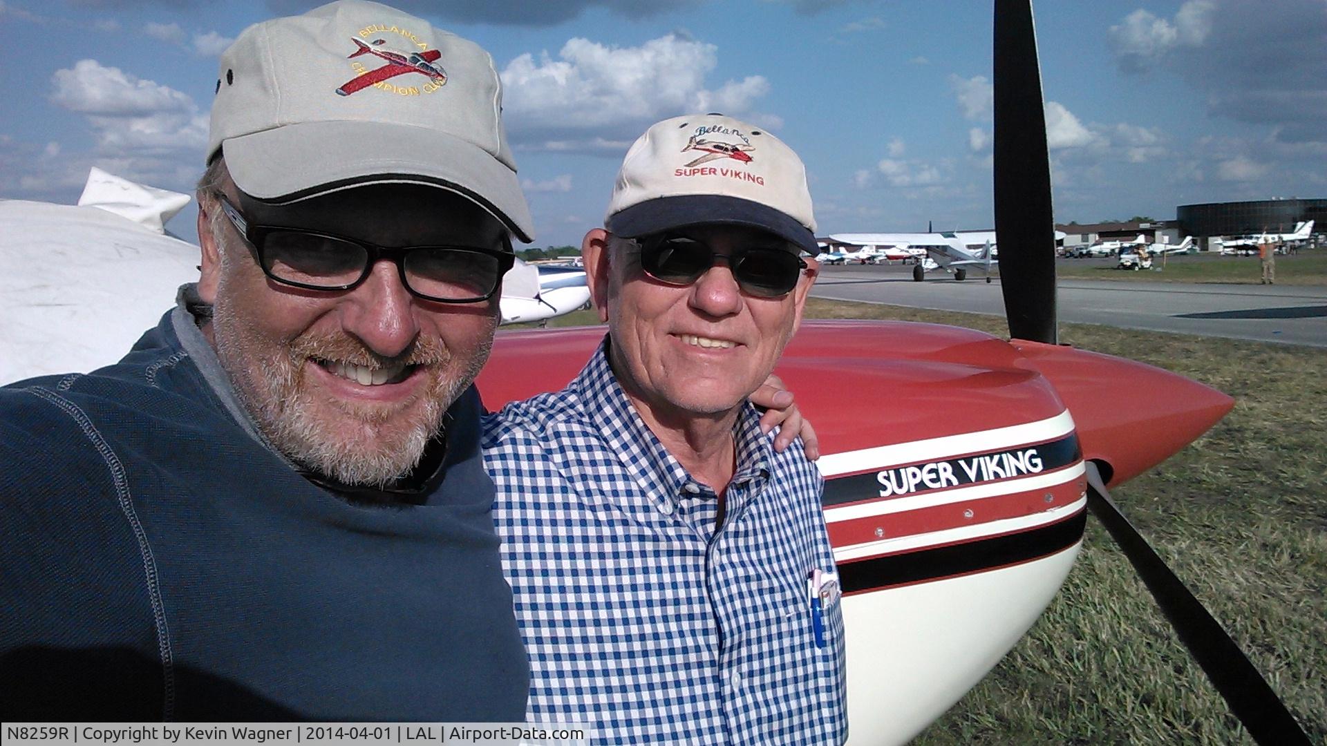 N8259R, 1972 Bellanca 17-30A Viking C/N 30475, My father and I had the time of our lives at Sun n Fun 2014.
The photograph you took was the last one ever taken of 
8259R in flight. After dropping me off in TN he crashed 
and died later that day April 5, 2014