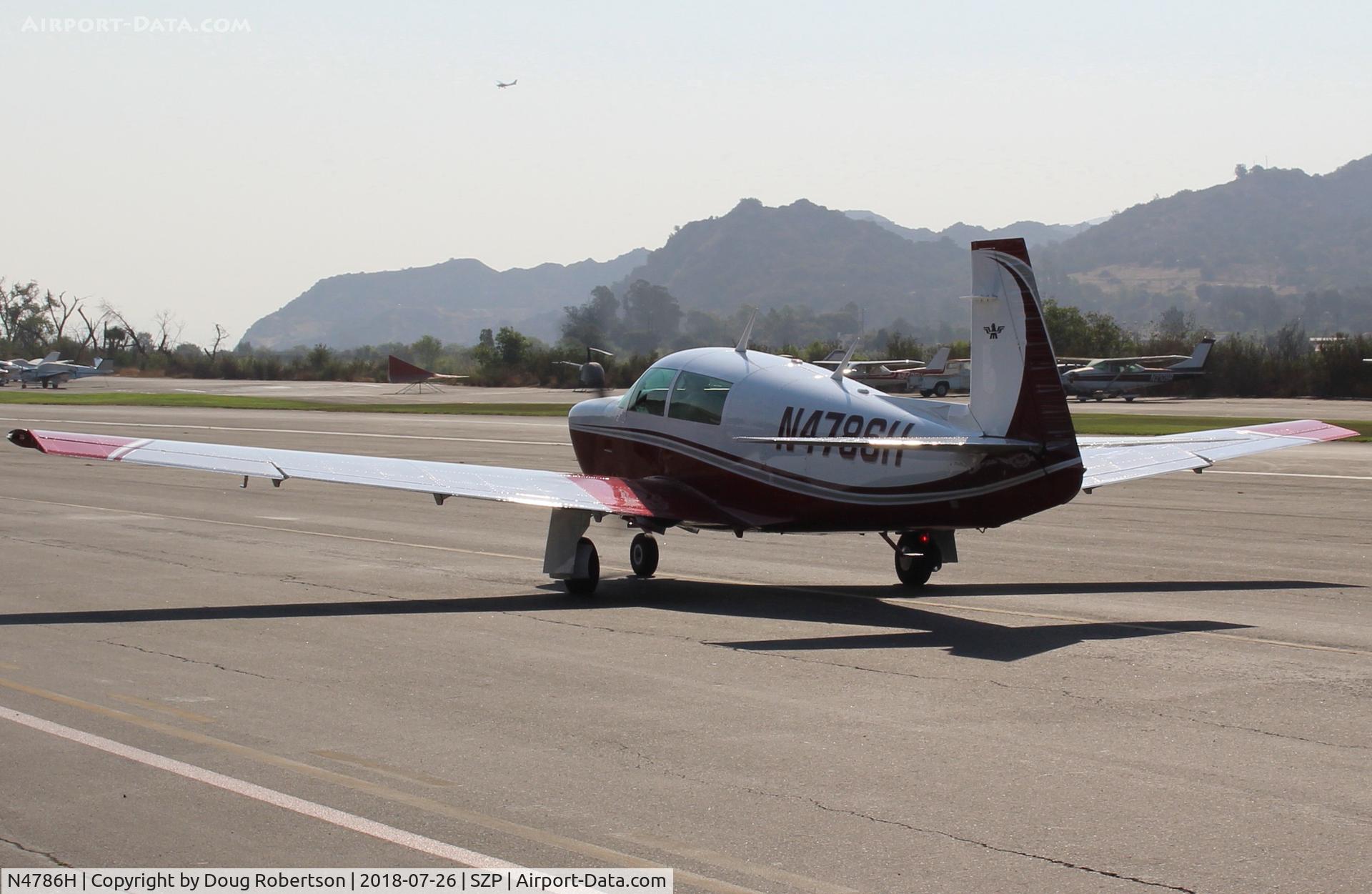 N4786H, 1979 Mooney M20J 201 C/N 24-0876, 1979 Mooney M20J 201, Lycoming IO-360 A&C 200 Hp, taxi back