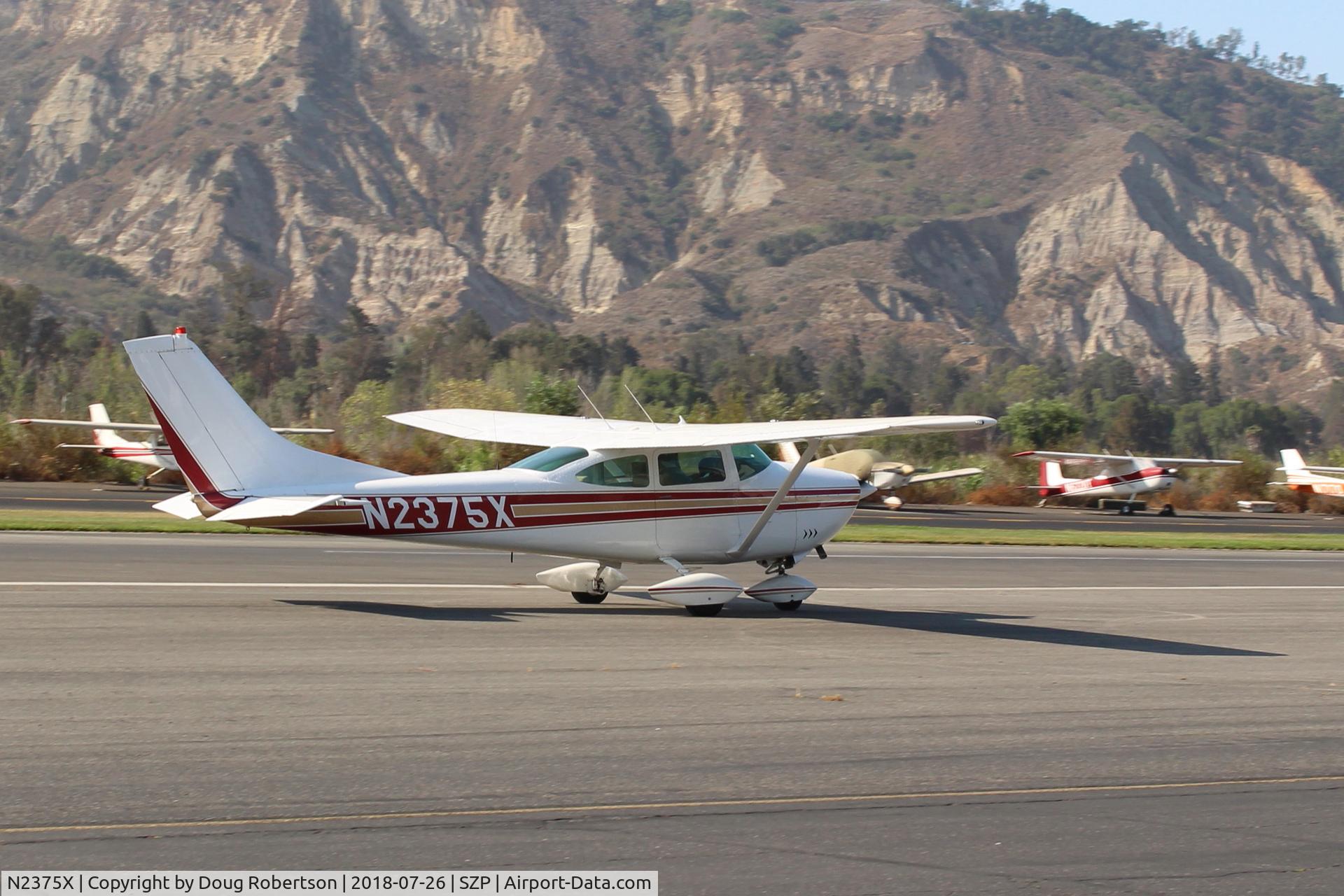 N2375X, 1965 Cessna 182H Skylane C/N 18256275, 1965 Cessna 182H SKYLANE, Continental O-470-S 230 Hp, taxi off the active