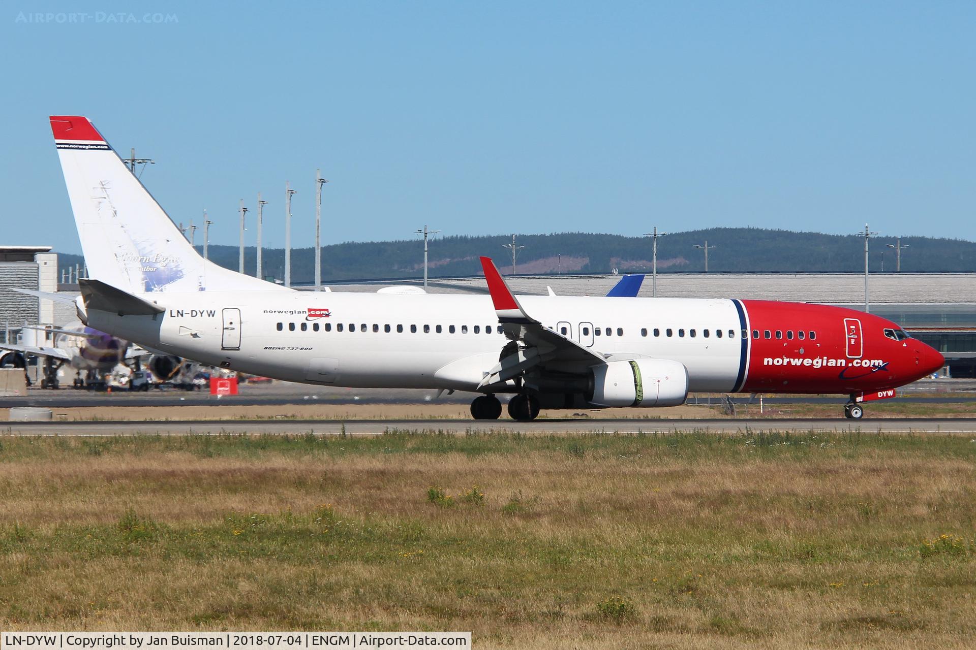 LN-DYW, 2011 Boeing 737-8JP C/N 39010, Norwegian